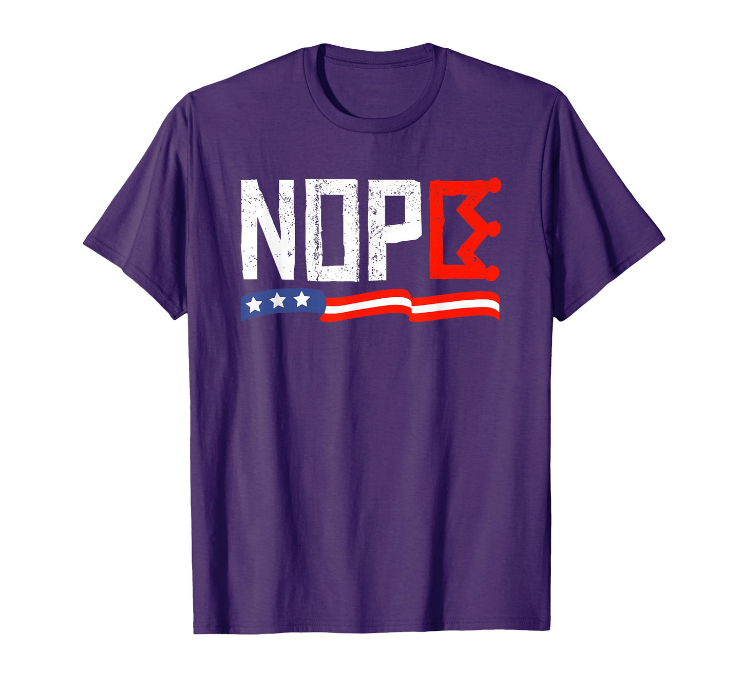 No Kings Nope Retro American Freedom Design T-Shirt