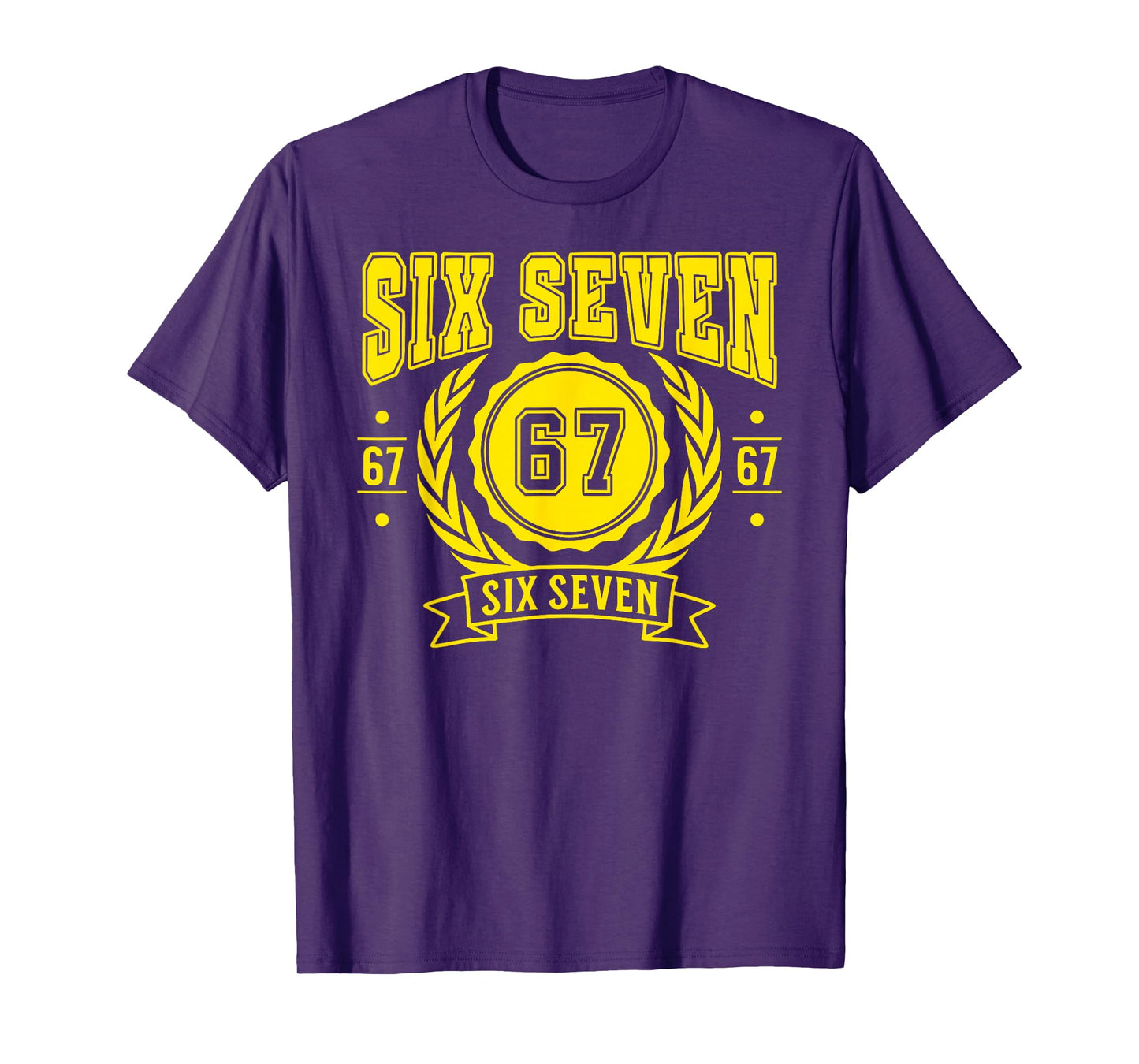 Funny Six Seven 6 7 67 Meme Gen Alpha Slang Boys Girls Kids T-Shirt