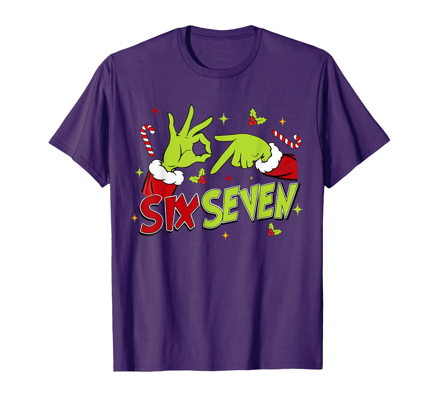 67 Meme Humor 6-7 Funny Six Seven Christmas T-Shirt