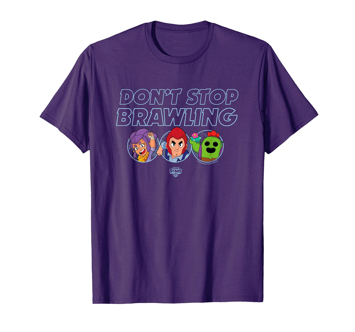 Brawl Stars Don't Stop Brawling Colt Spike & Shelly Portrait T-Shirt