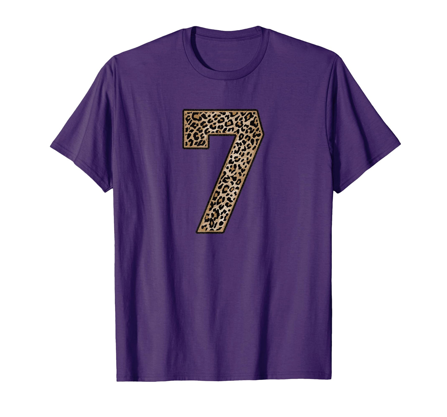 Leopard Number 7 Athlete Sports Jersey Supporter Fanwear T-Shirt