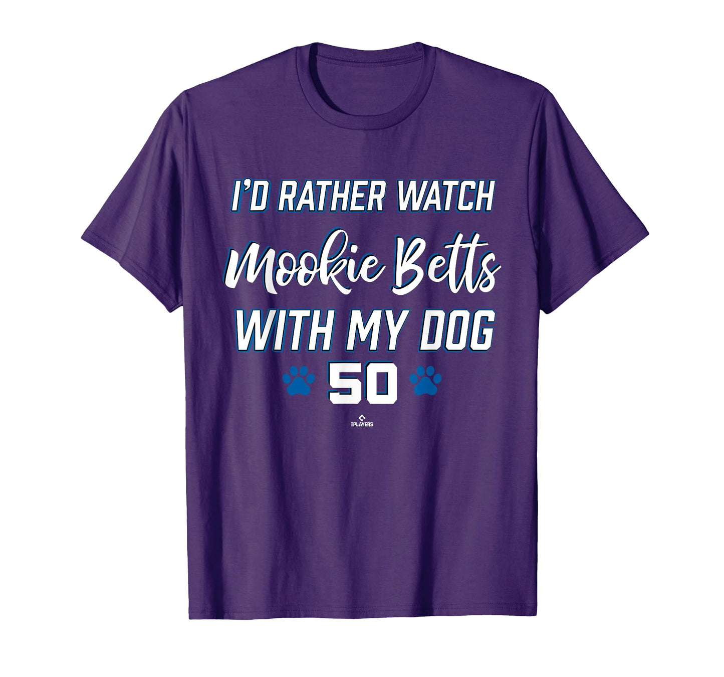 With My Dog Mookie Betts Los Angeles Baseball MLBPA T-Shirt