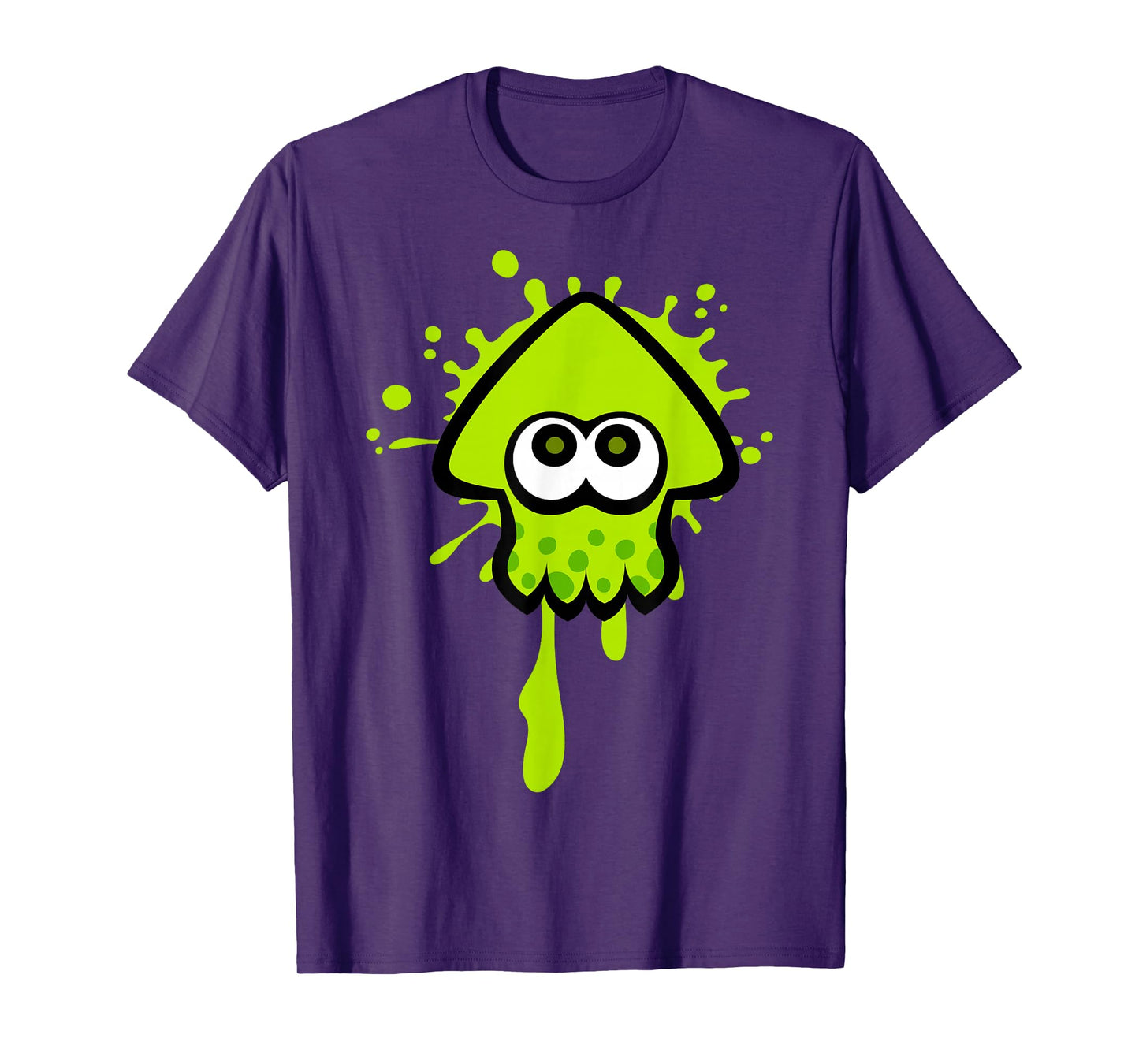 Nintendo Splatoon Green Inkling Squid Splat Graphic T-Shirt T-Shirt