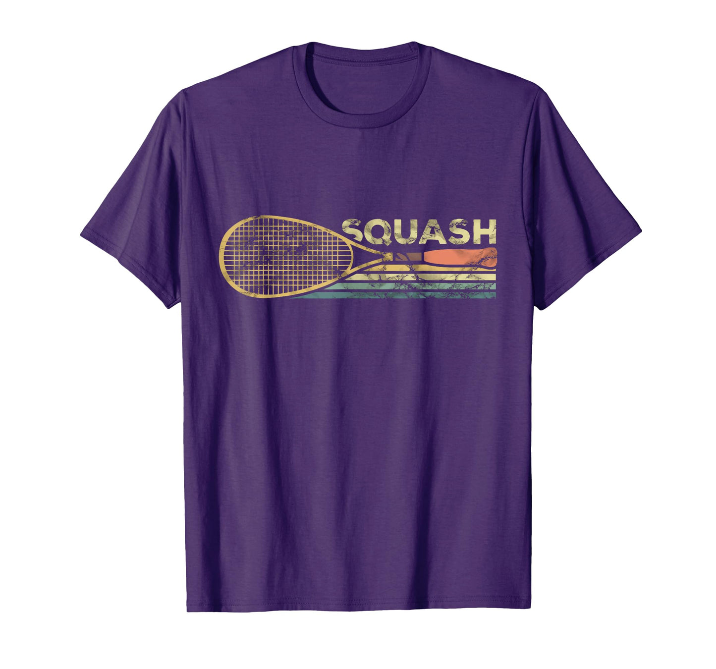 Squash Racket Vintage Squash Lover Funny Sports Enthusiast T-Shirt