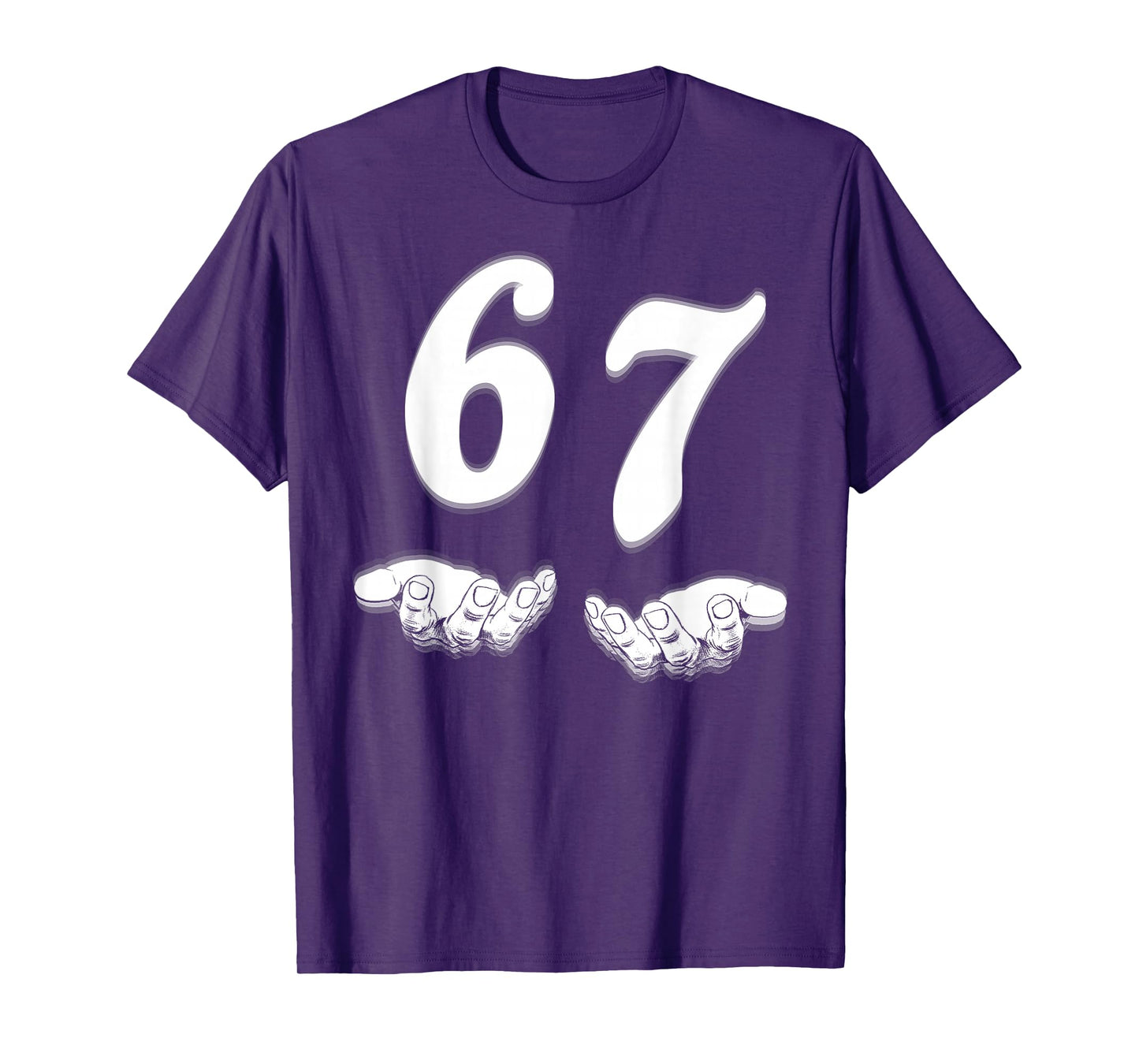 Funny Six Seven 6 7 Meme Gen Alpha Slang T-Shirt