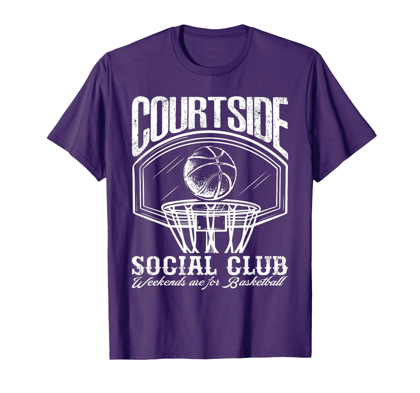 Funny Courtside Social Club Game Day Basketball Basketballer T-Shirt