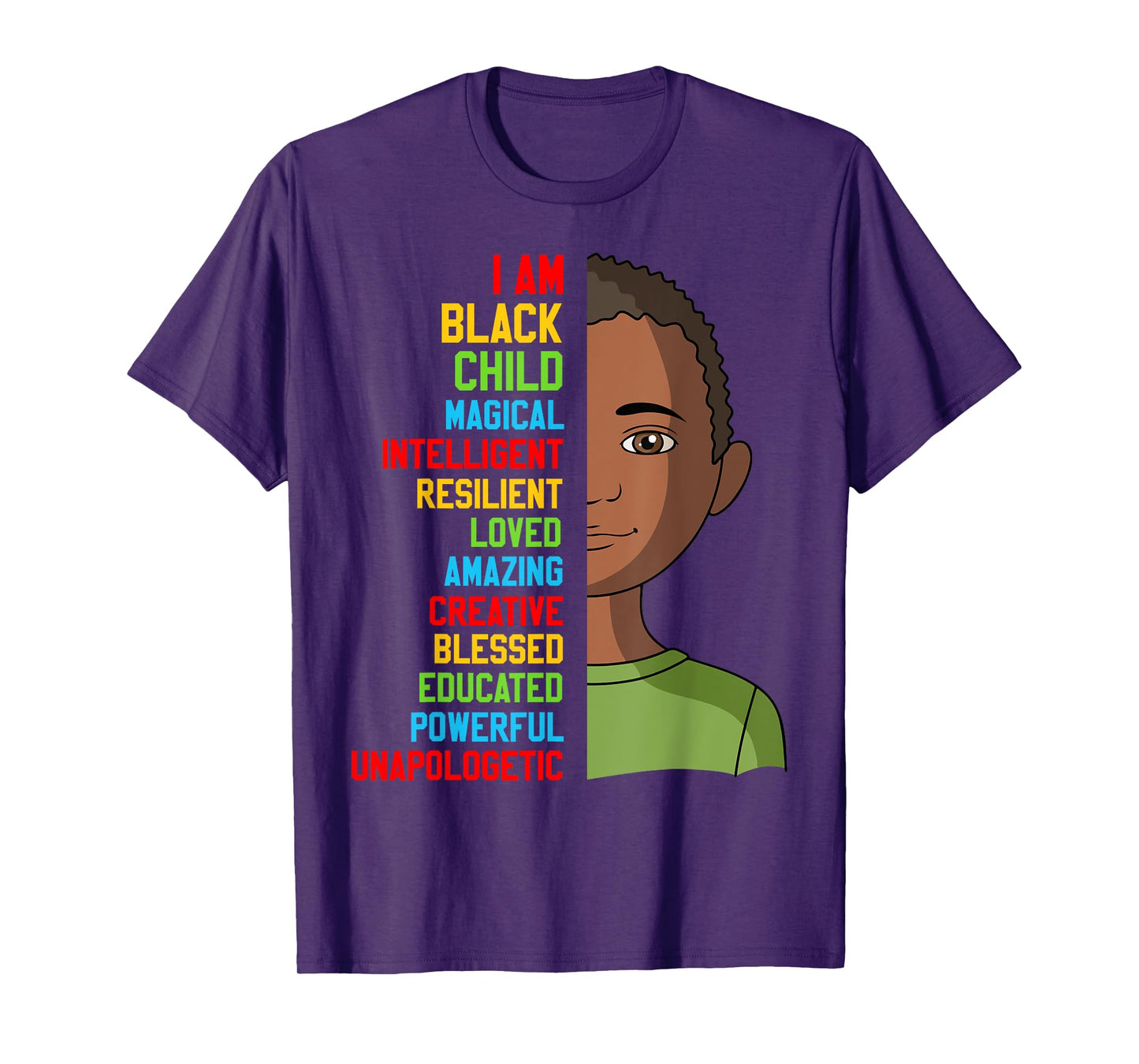 Black History T-Shirts Kids Im Black Child Month Boy Toddler T-Shirt