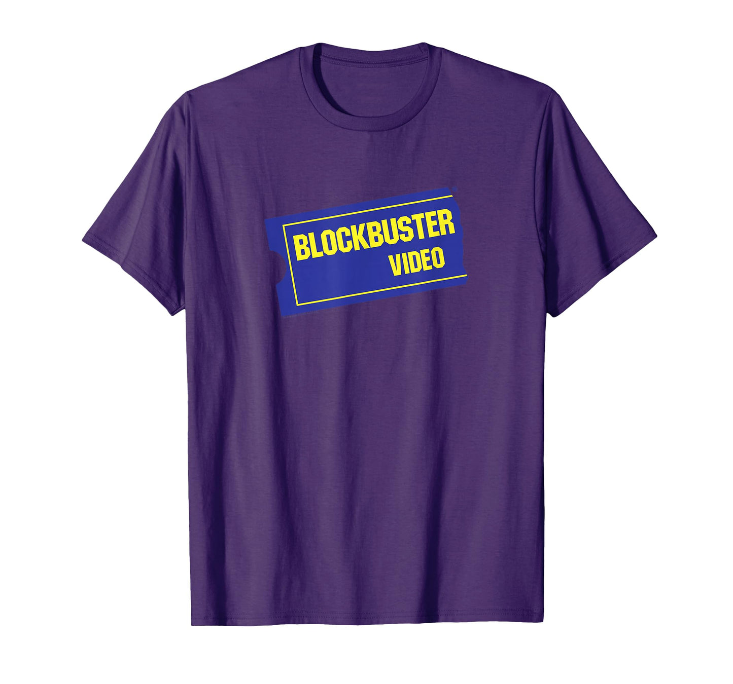 Blockbuster Vintage Ticket Logo Retro Video Rental Store T-Shirt
