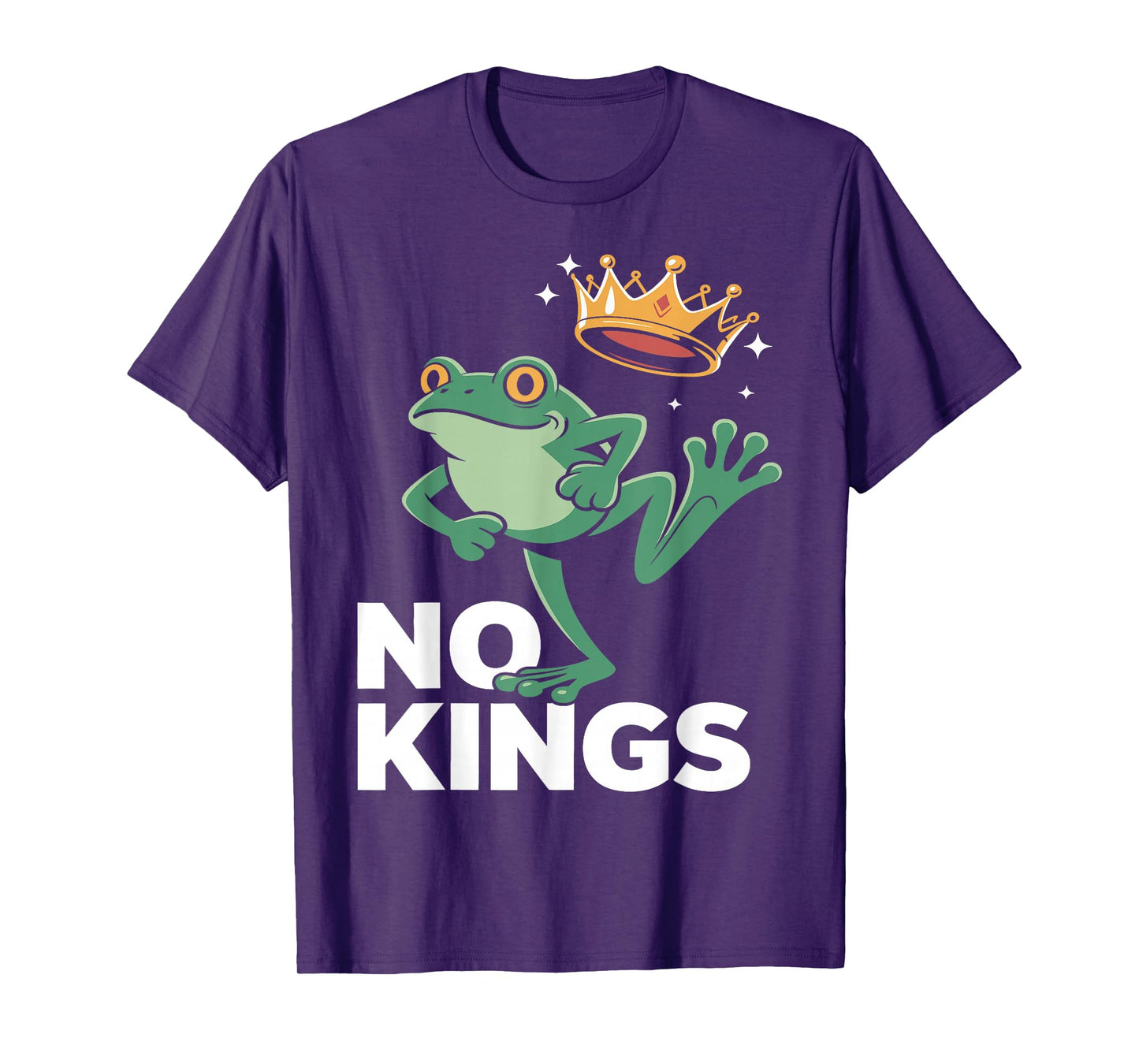 Resist No Kings USA Funny Frog Patriot Political Protest T-Shirt