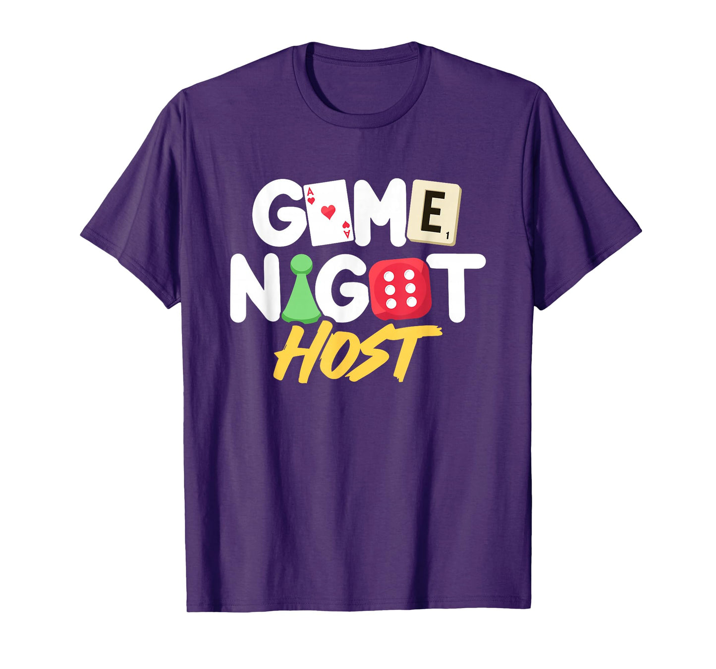 Game Night Host Board Game Trivia Night Team Women Men T-Shirt