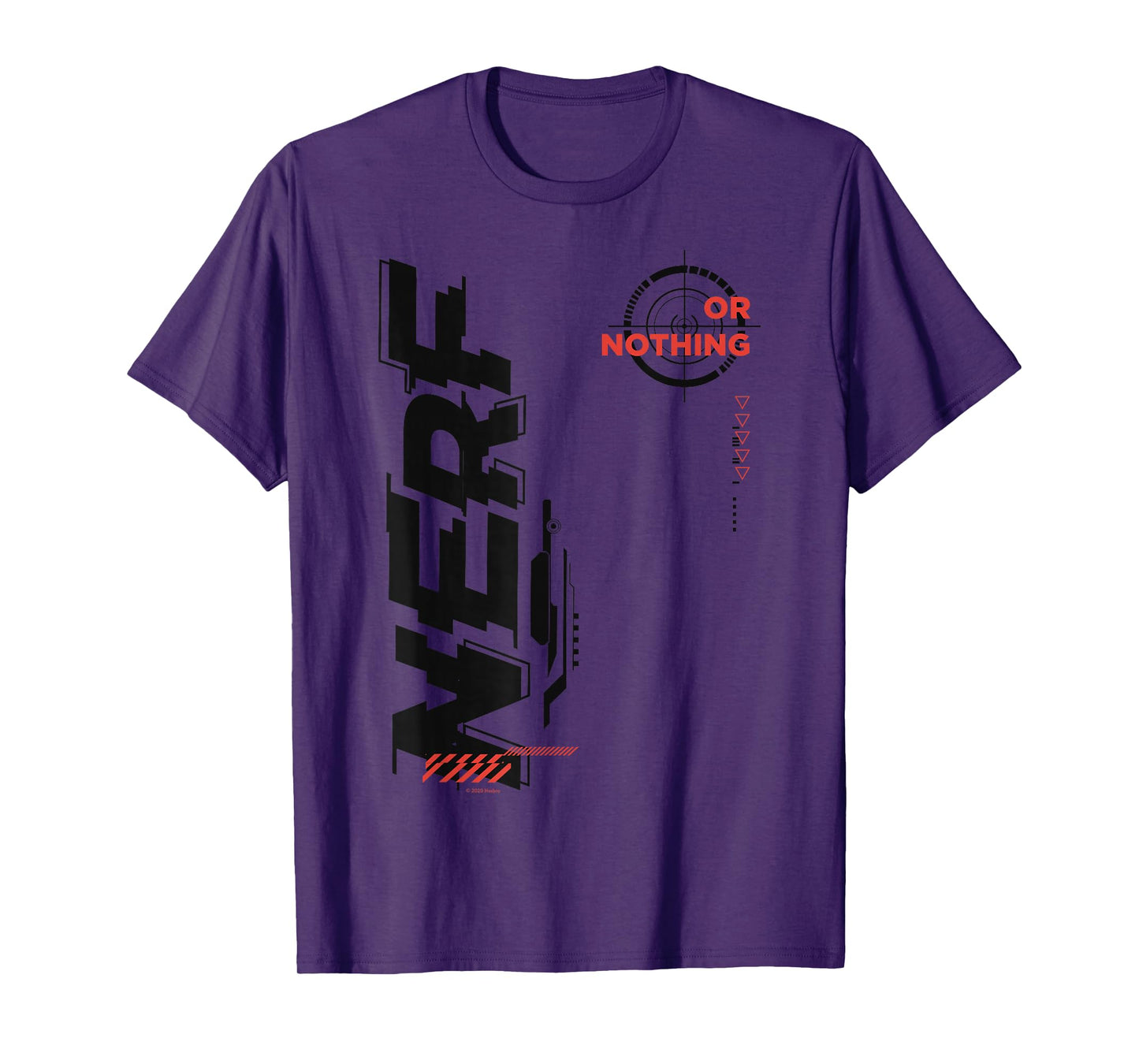 Nerf It's Nerf Or Nothing Target Bullseye Side Graphic T-Shirt