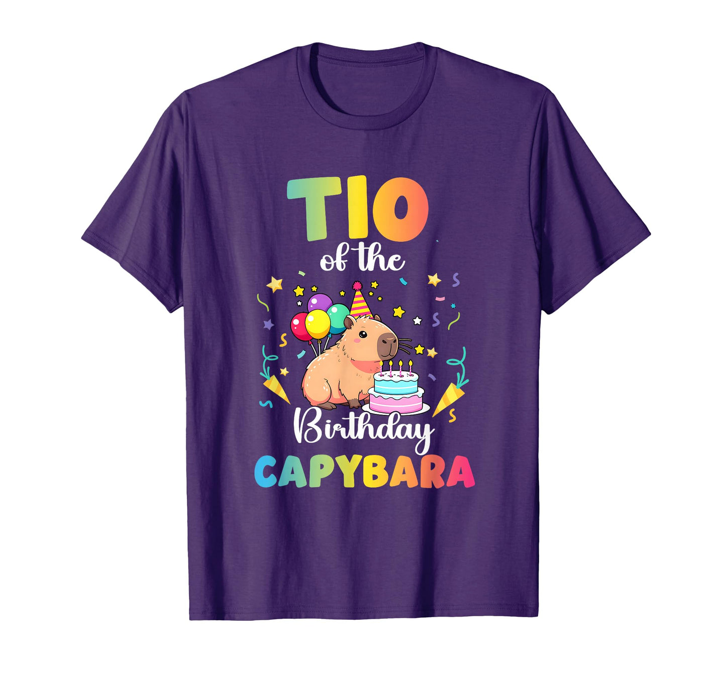 TIO of The Birthday Girl Capybara Bday Party Family T-Shirt