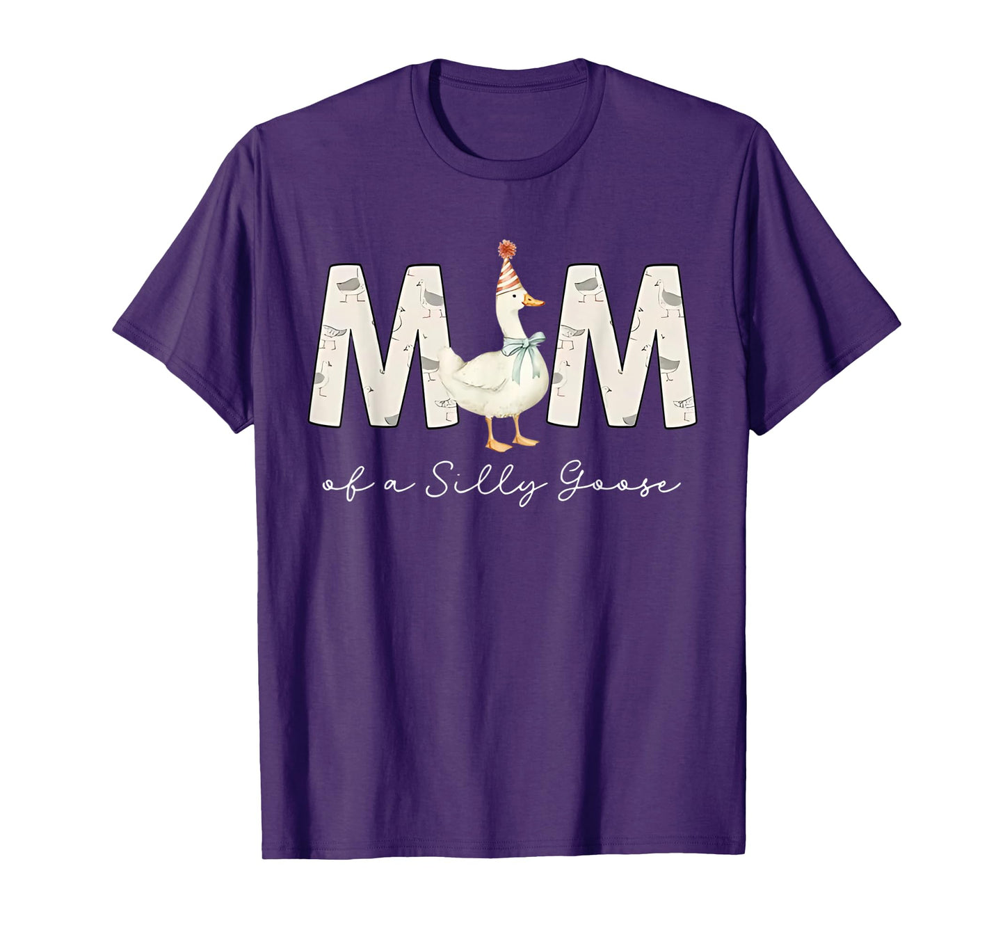 Mom Of The Silly Goose Silly Goose Birthday Matching Family T-Shirt