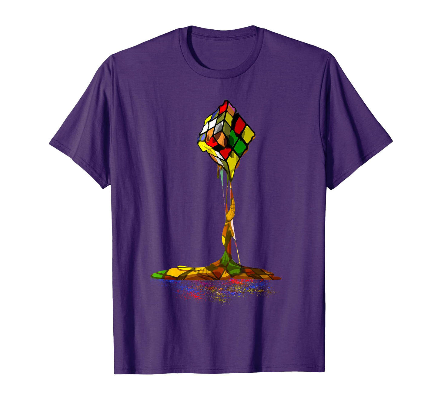 Melting Puzzle Cube Retro Speed Cubing 80's Vintage Toy T-Shirt