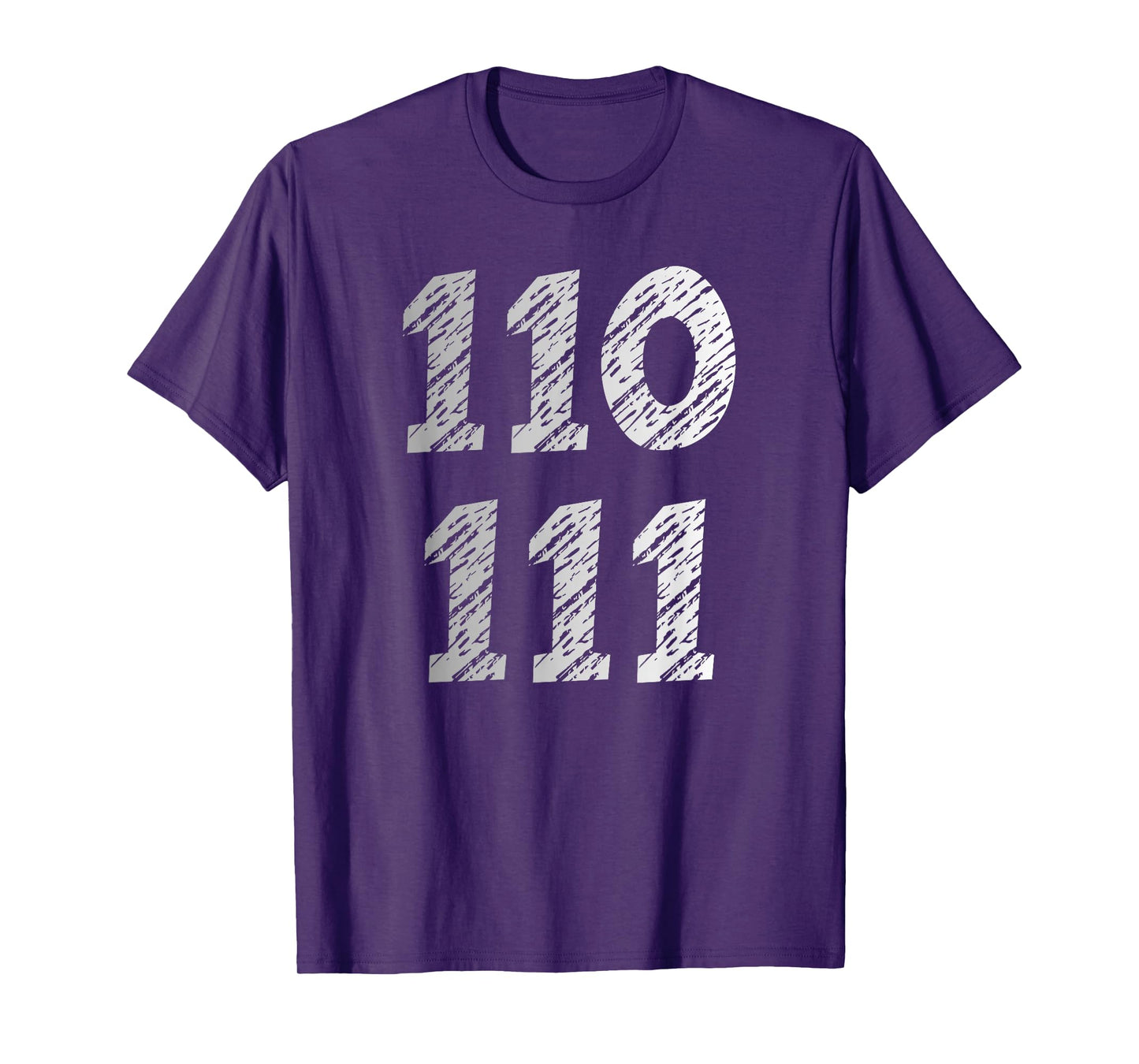 Binary 6 and 7 Geek Humor Six Seven Programmer T-Shirt