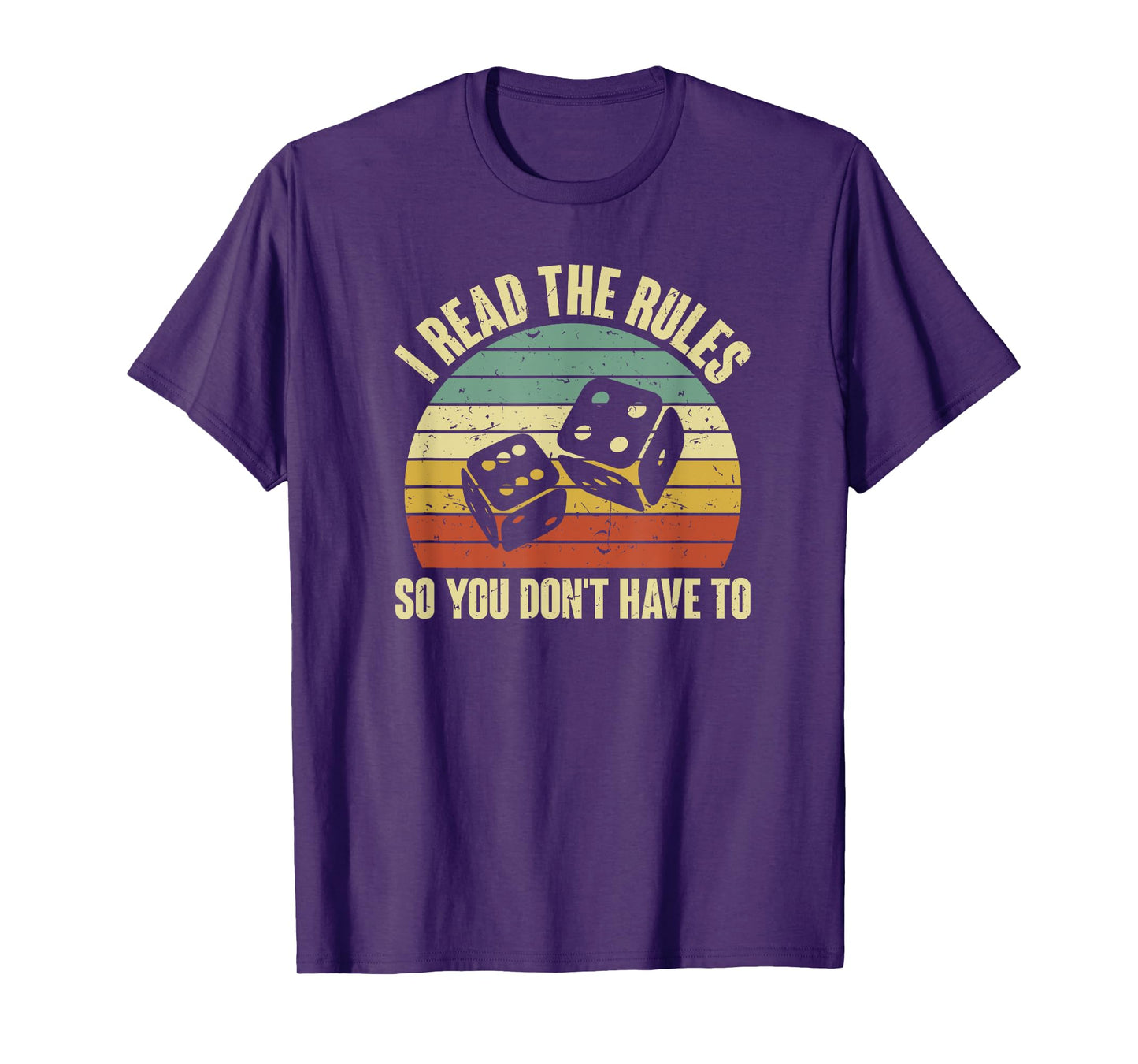 Game Night Adults Funny Board Games I Read The Rules T-Shirt