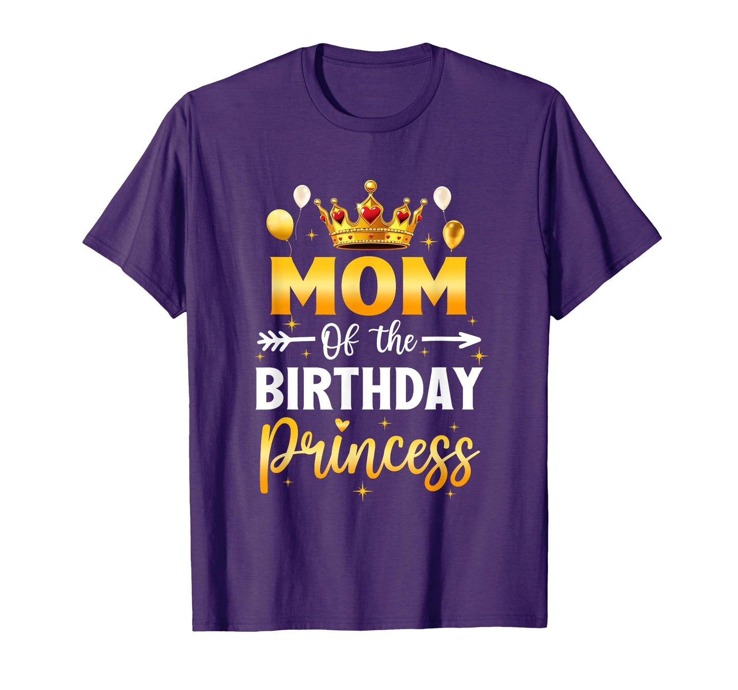 Mom Of The Birthday Princess Birthday Girl Party Family T-Shirt