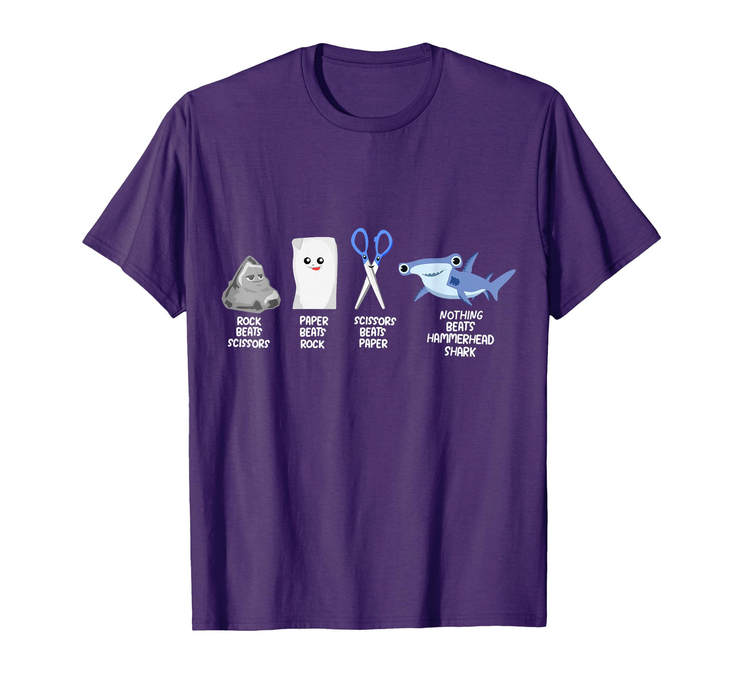Rock Paper Scissors Hammerhead Shark Clothes Gift Shark T-Shirt