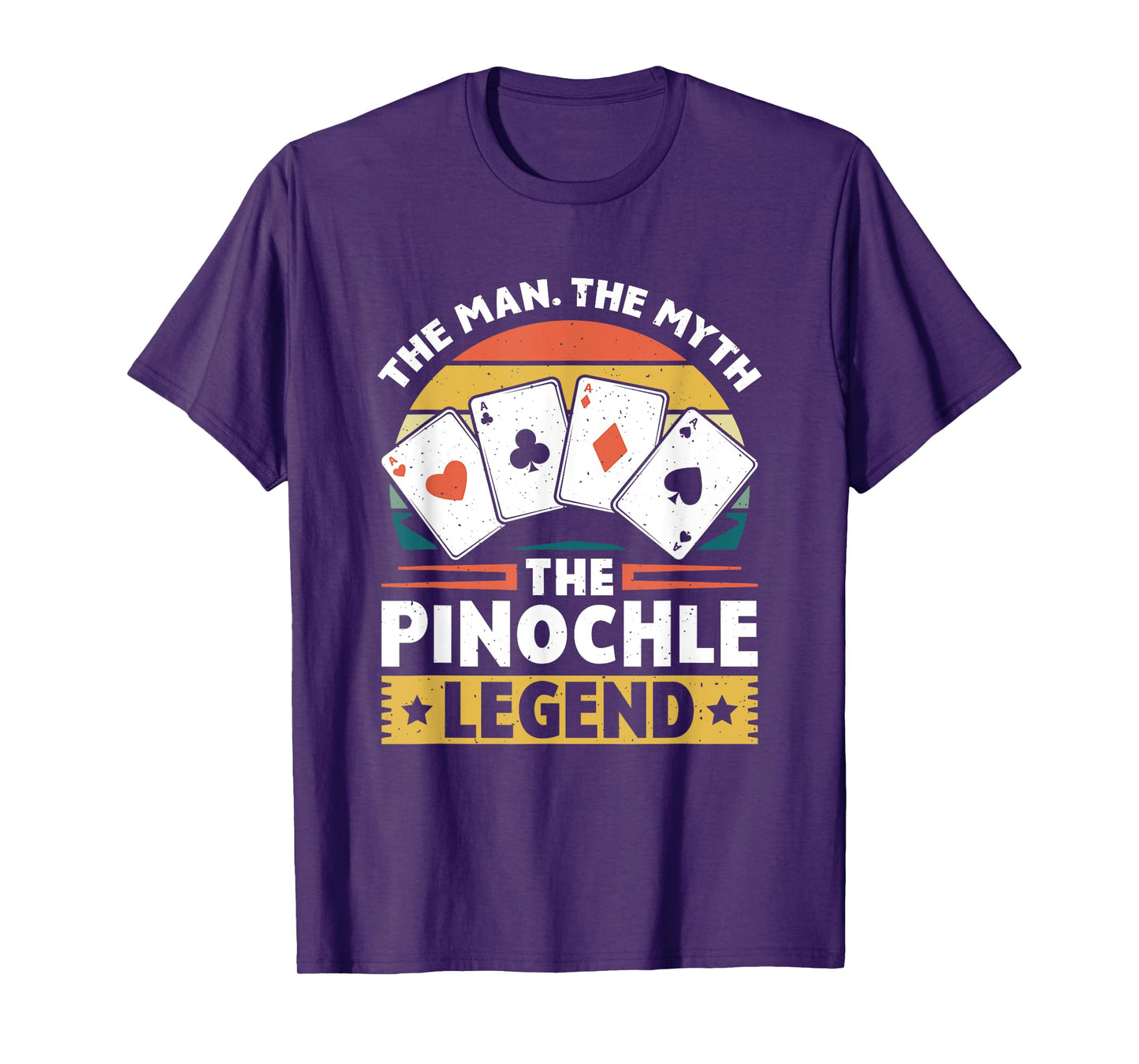 Pinochle Legend - Card Game Funny Pinochle Vintage Pinochle T-Shirt