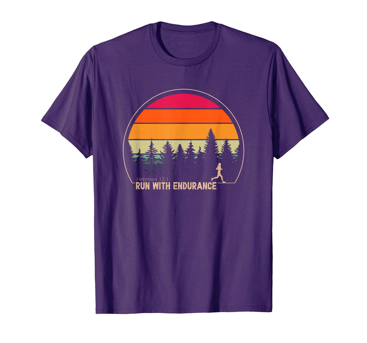 Run With Endurance Hebrews 12:1 T-Shirt