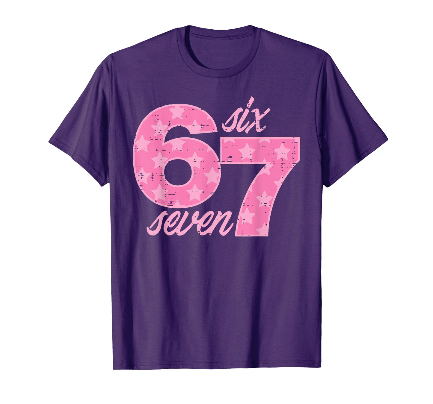 Six Seven 67 Meme Funny Meme 6 7 Costume Kids Girls Youth T-Shirt