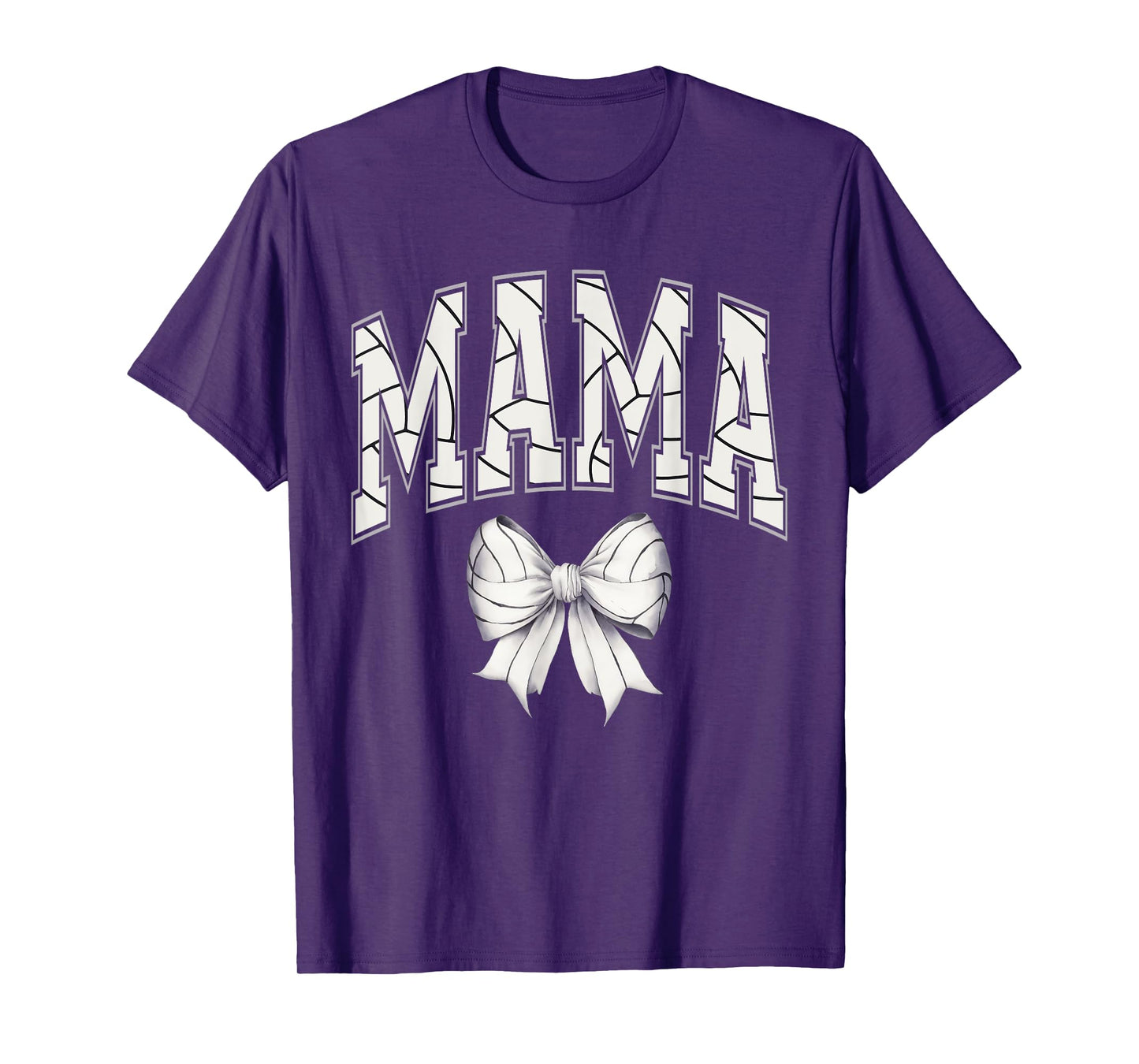 Volleyball Mama Shirt Volleyball Mom Coquette Bow Game Day T-Shirt