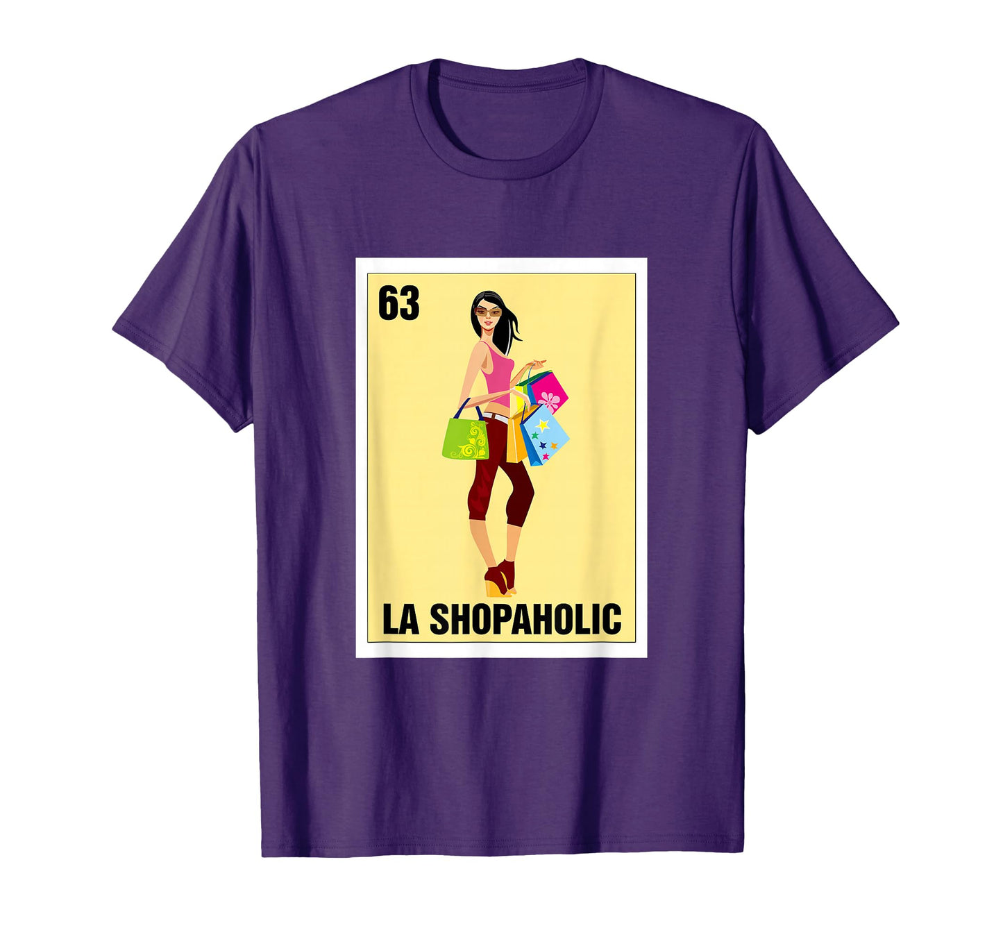 La Shopaholic Mexican Bingo Card Game Shopping Lover Shop T-Shirt