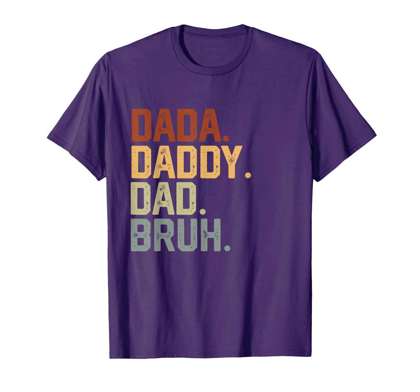 Dada Daddy Dad Bruh Retro Vintage Funny Fathers Day Vintage T-Shirt