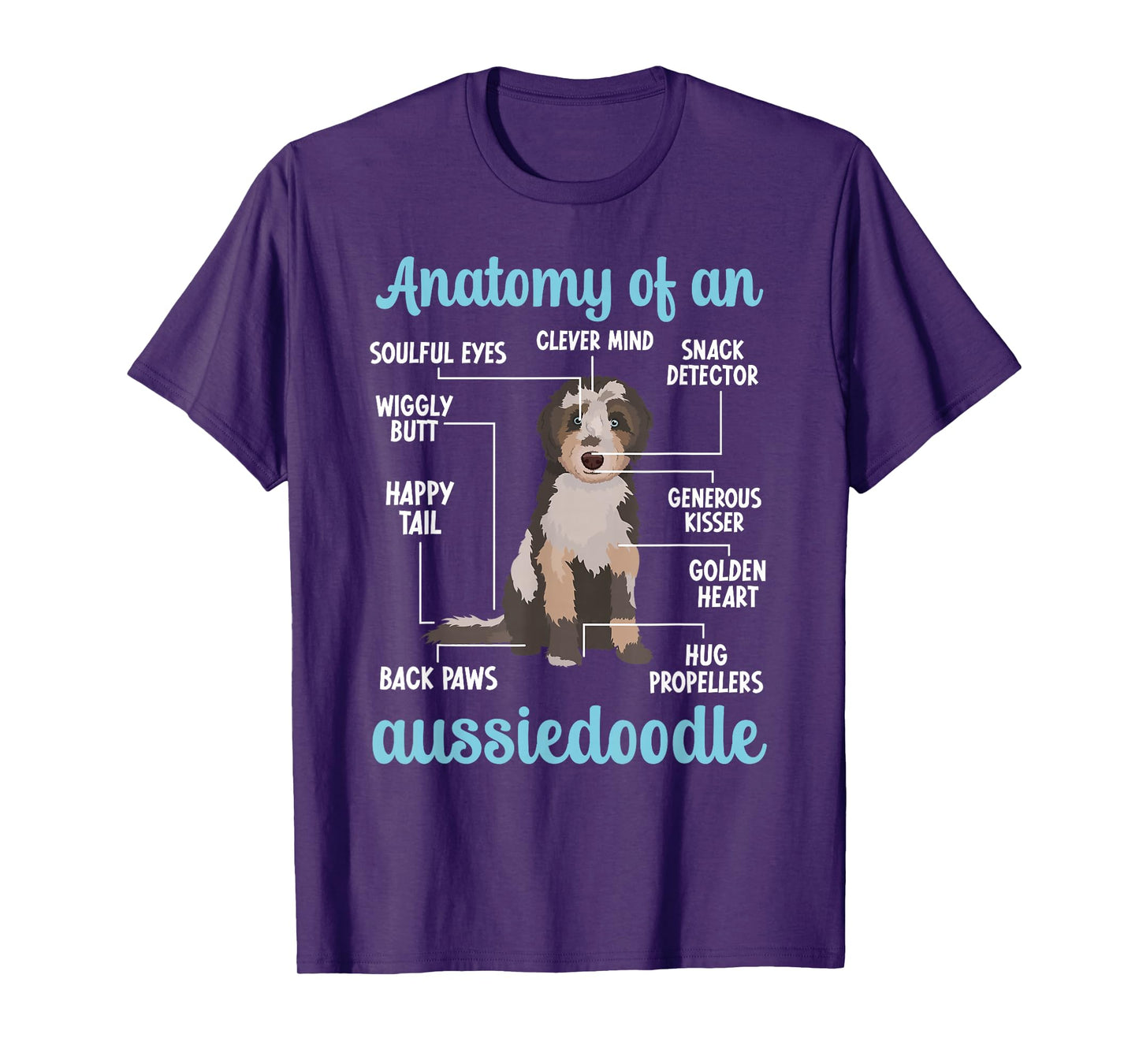 Anatomy Of An Aussiedoodle Owner Aussiedoodle Dad T-Shirt
