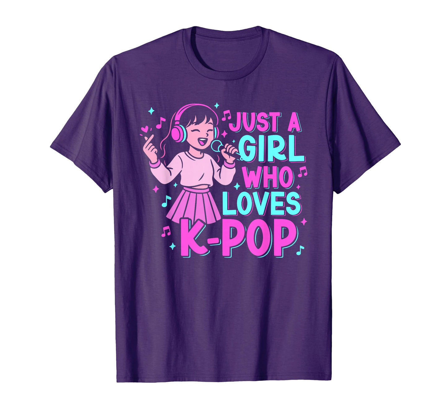 Just A Girl Who Loves Kpop Lover Cute K-Pop Girl Graphic T-Shirt
