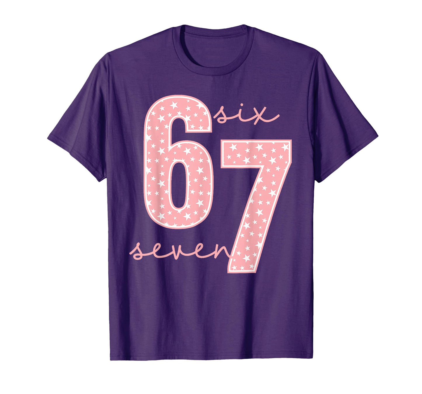 Funny Six Seven 6 7 Meme Gen Alpha Slang Men Women Kids T-Shirt