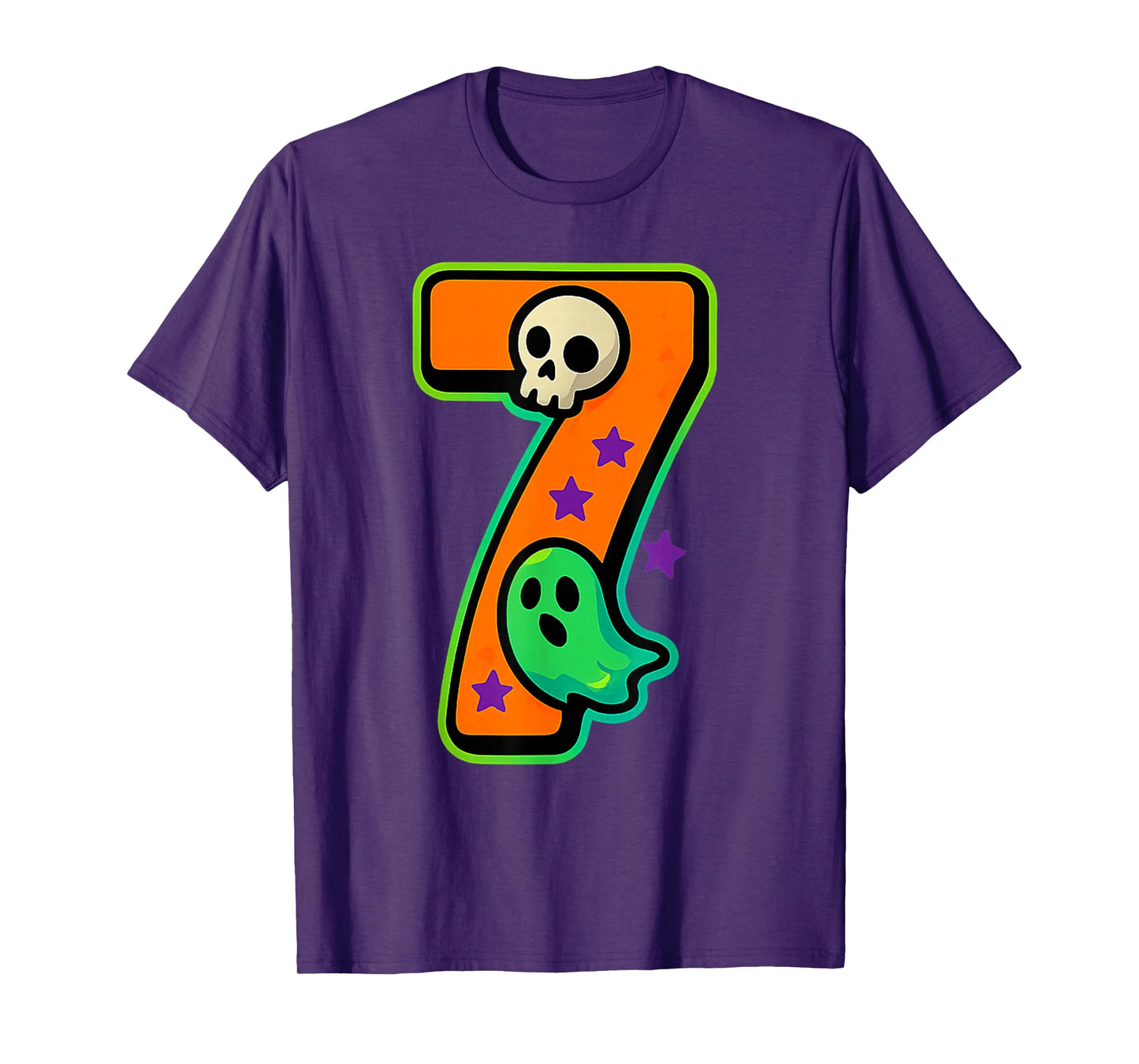 Number 7 Funny Meme Saying 6 7 Six Seven Halloween T-Shirt