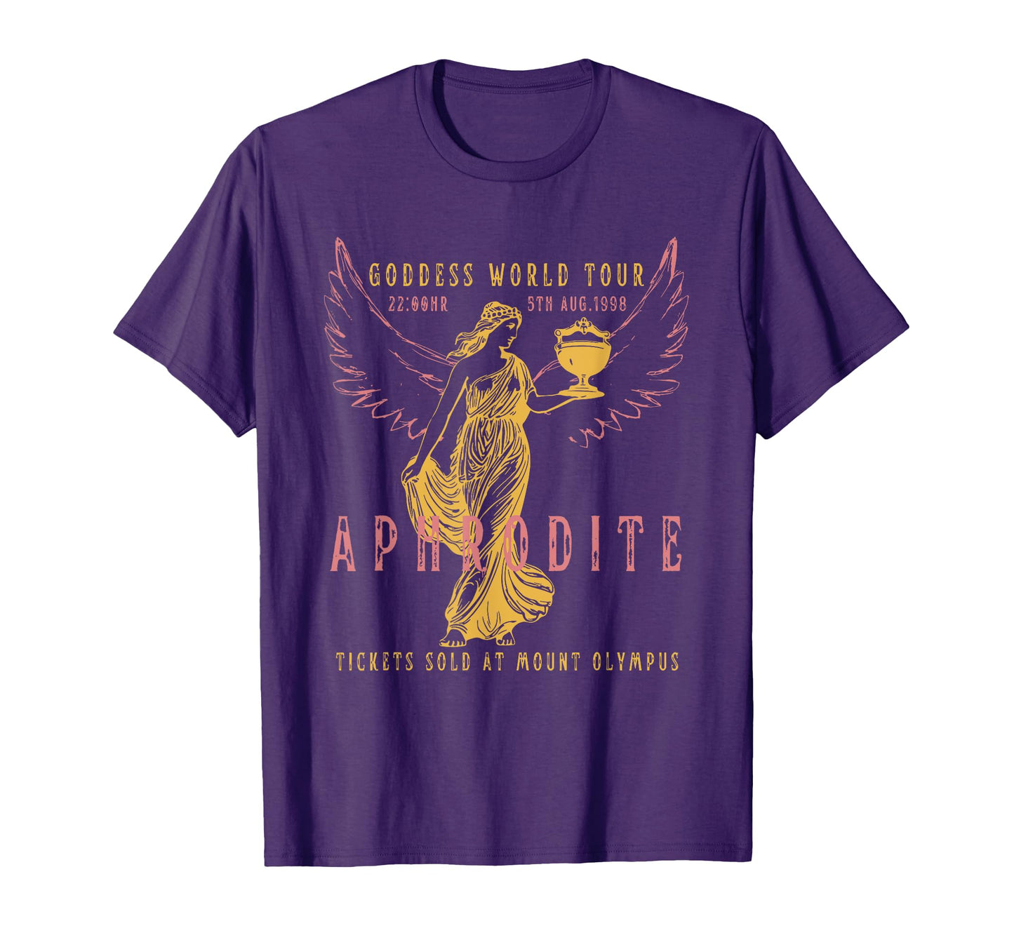 Aphrodite Goddess World Tour Distressed Band Dark Academia T-Shirt