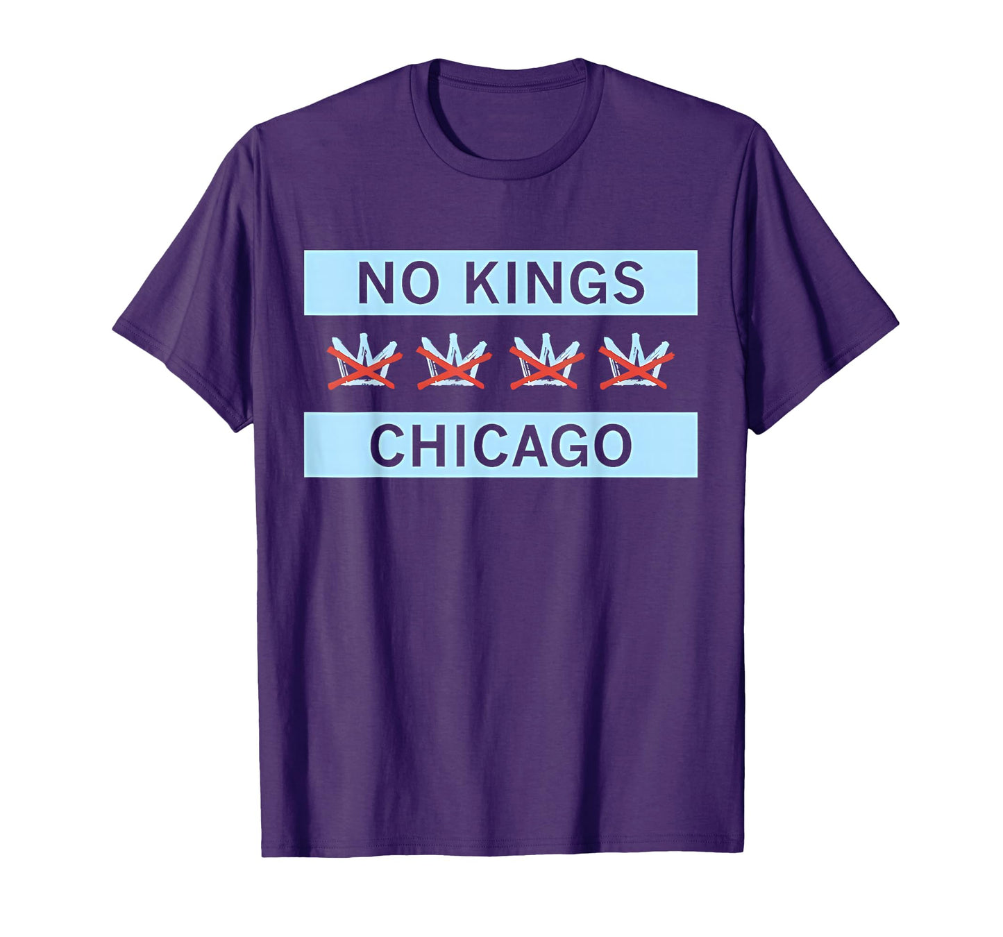 No Kings Chicago Flag T-Shirt