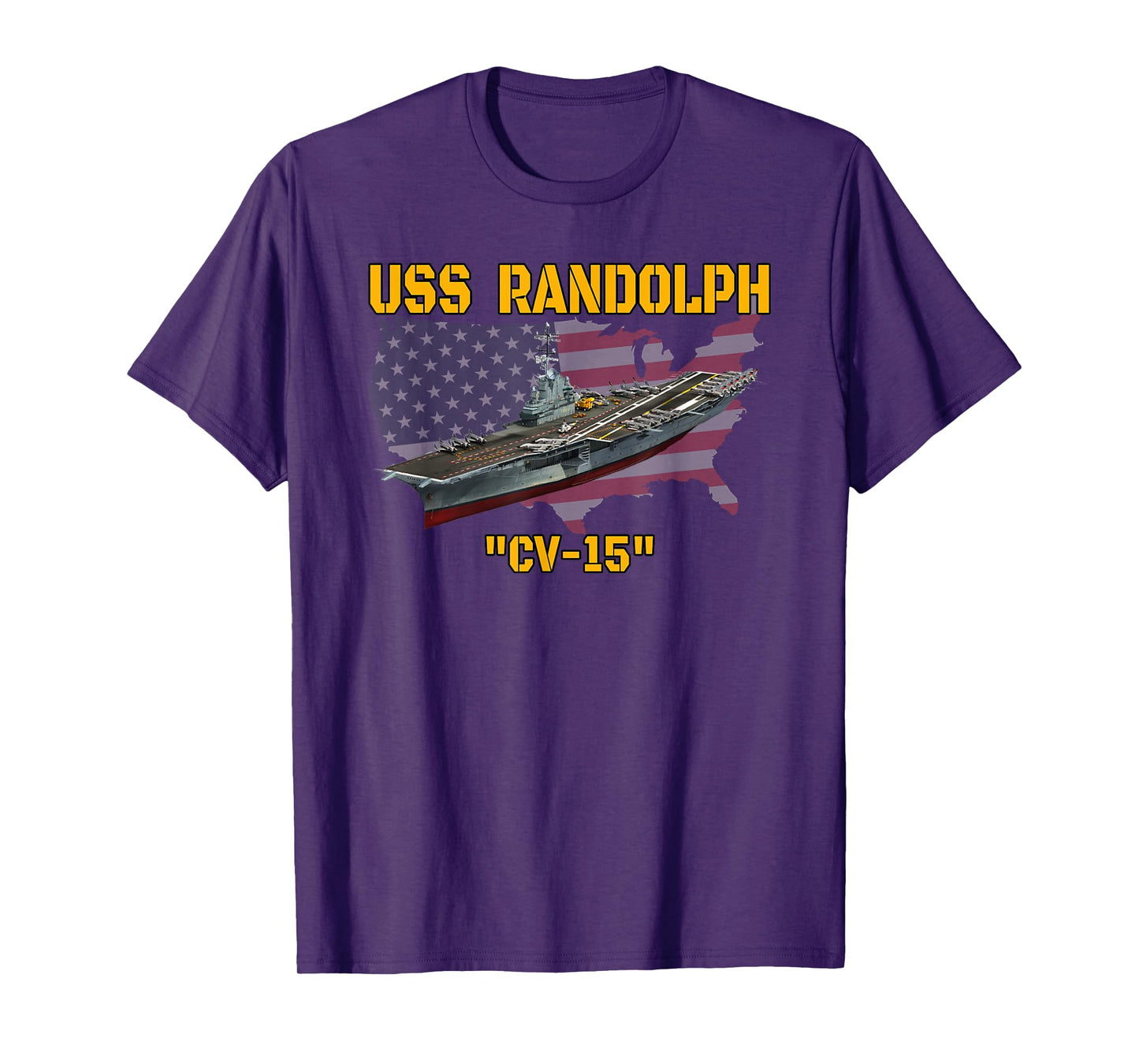 Aircraft Carrier USS Randolph CV-15 Veterans Day Fathers Day T-Shirt