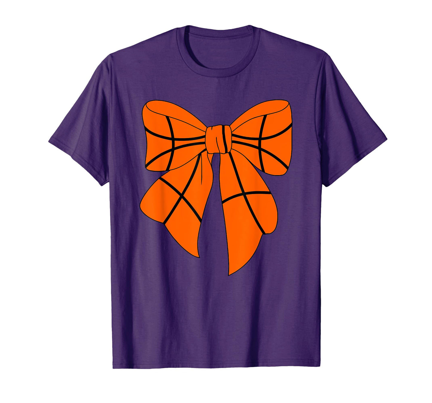 Cute Basketball Coquette Bow For Women Basketball Mom Mama T-Shirt