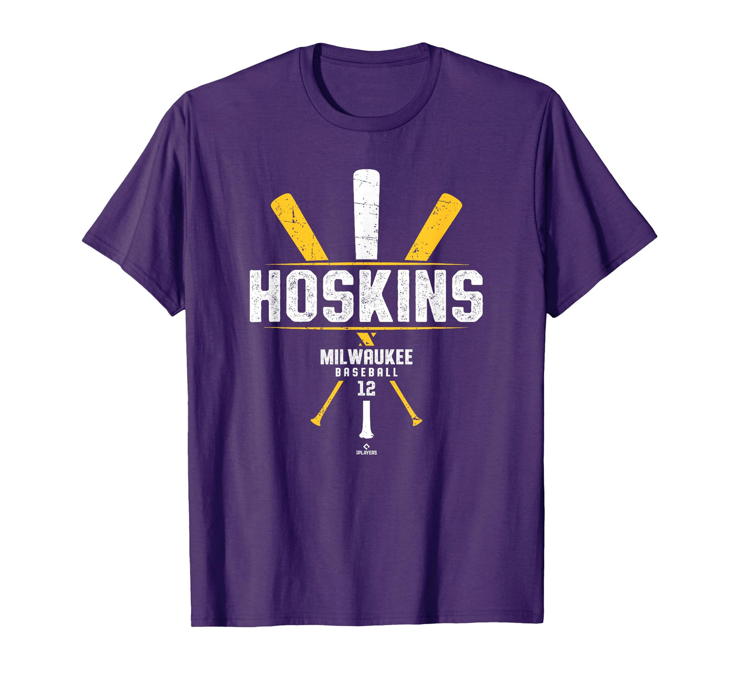 Vintage Baseball Bat Gameday Rhys Hoskins Milwaukee Baseball T-Shirt