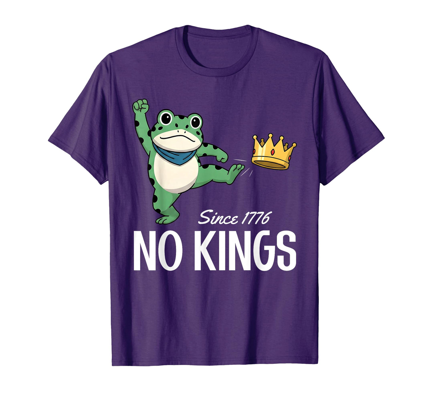 NO Kings Portland Frog Protest Slogan - Resist Statement USA T-Shirt