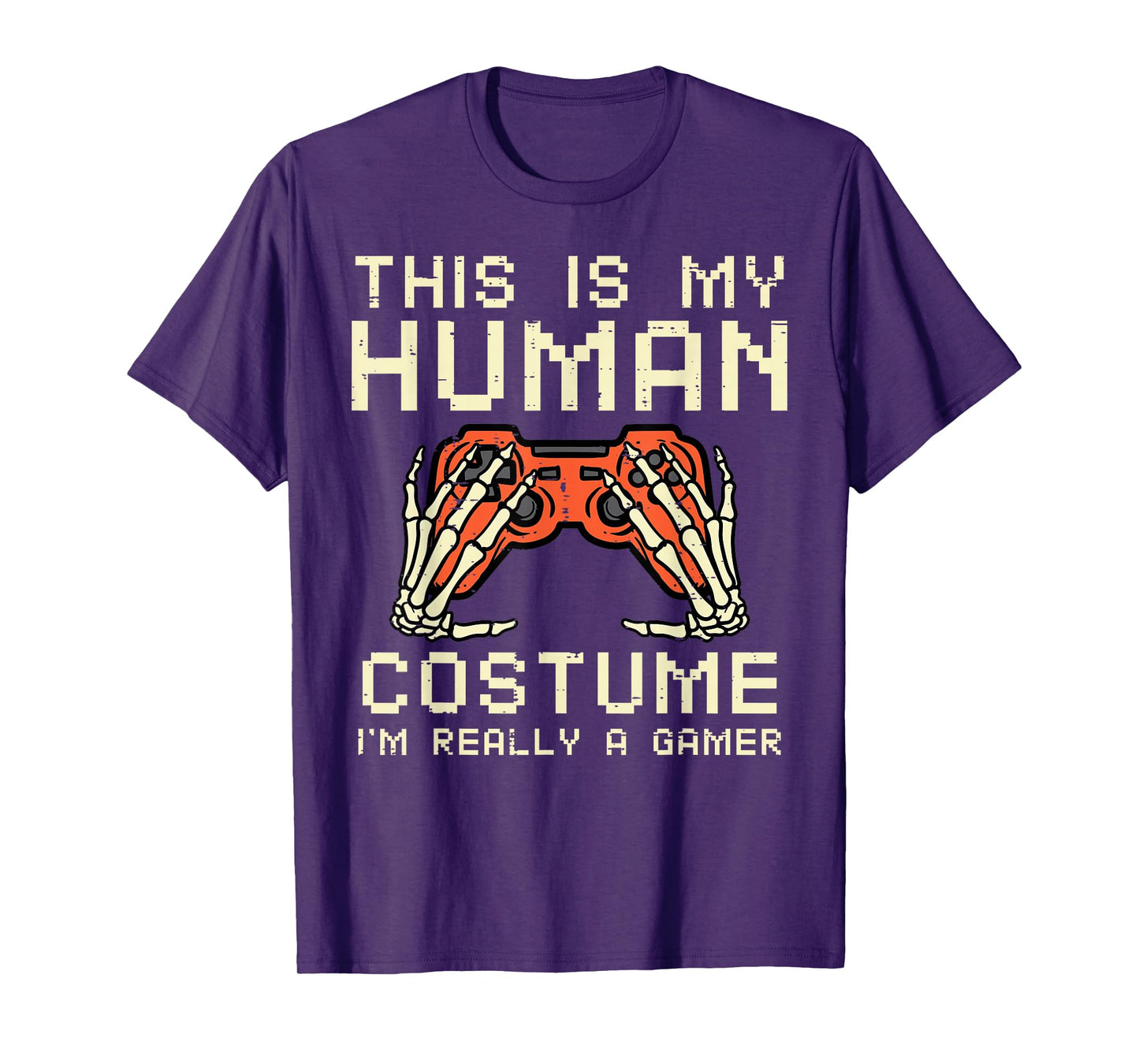Halloween Human Costume Im A Gamer Costume Men Boys Kids T-Shirt