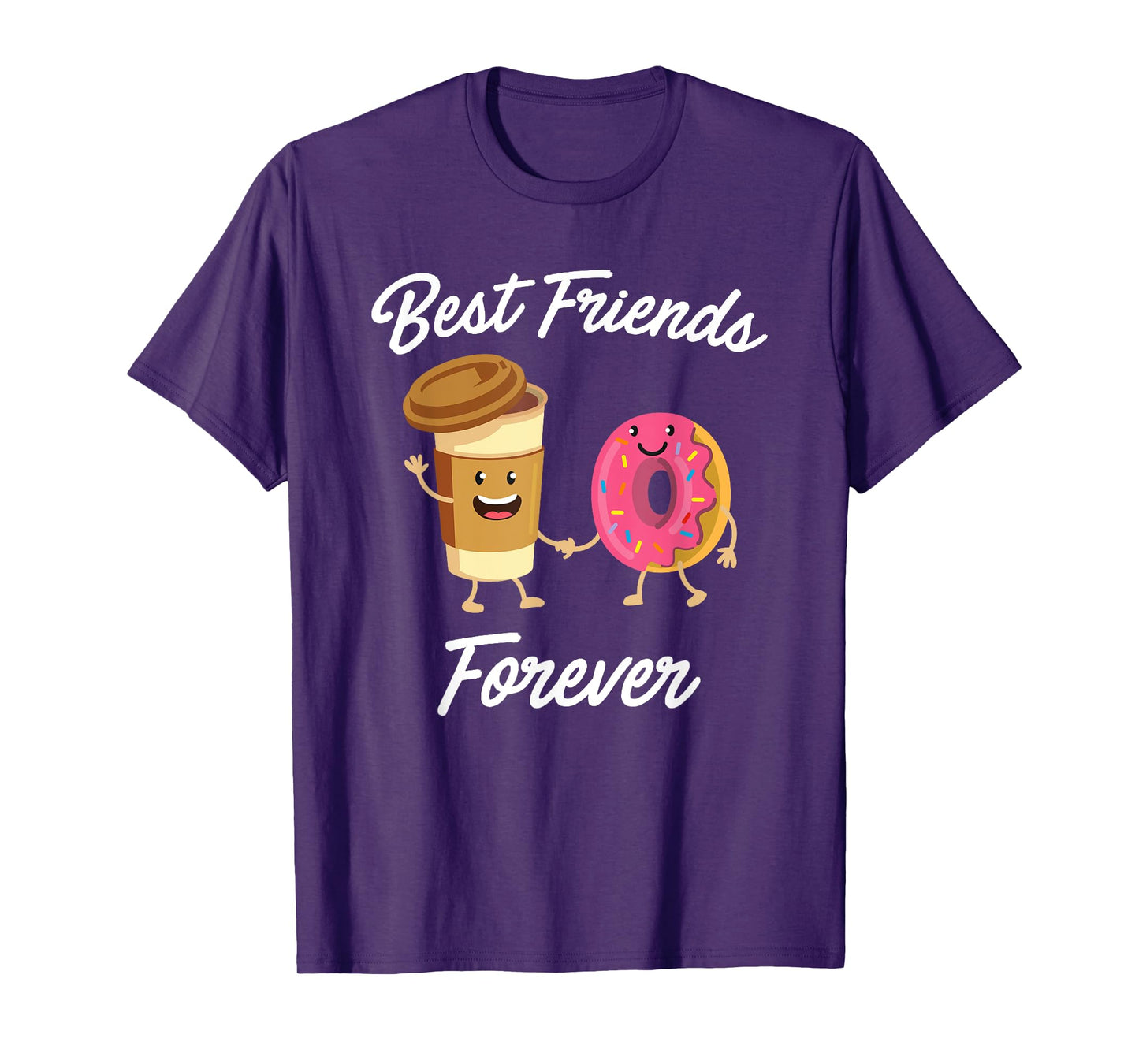 Best Friends Forever Donut & Coffee T-shirt (Donut Shirt) T-Shirt