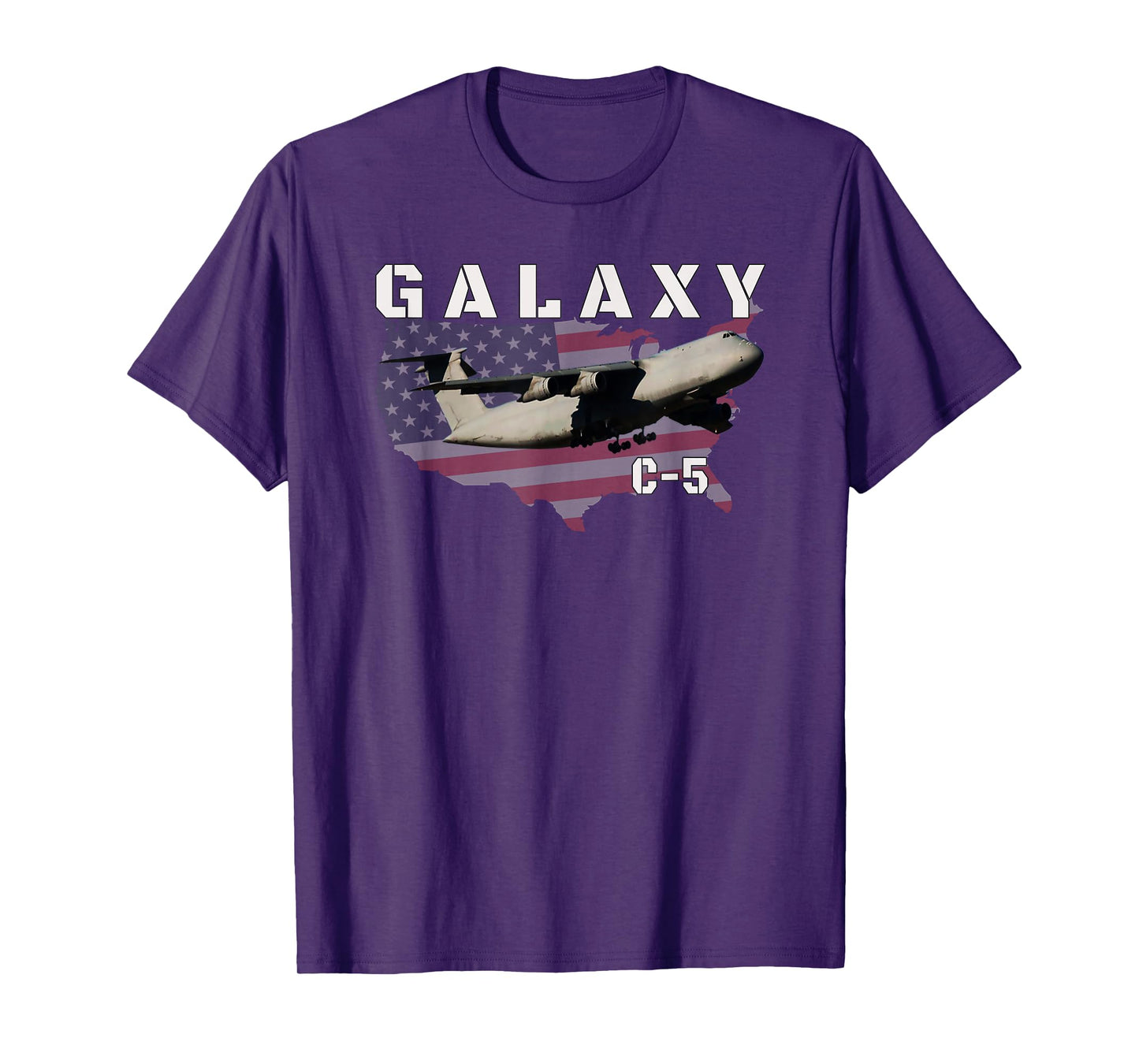 C-5 Galaxy Strategic Military Transport Aircraft Aviation T-Shirt