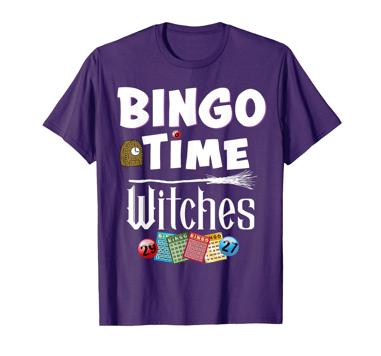 Halloween Bingo Time Witches Funny Women Bingo Player T-Shirt