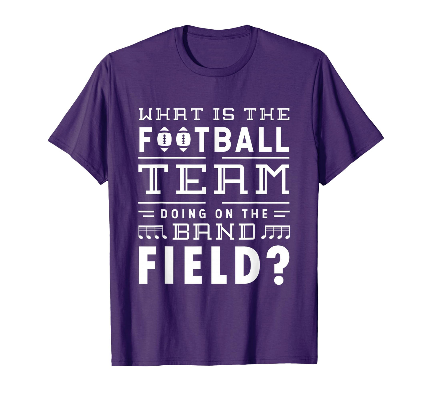 What is the football team doing on the band field Football T-Shirt