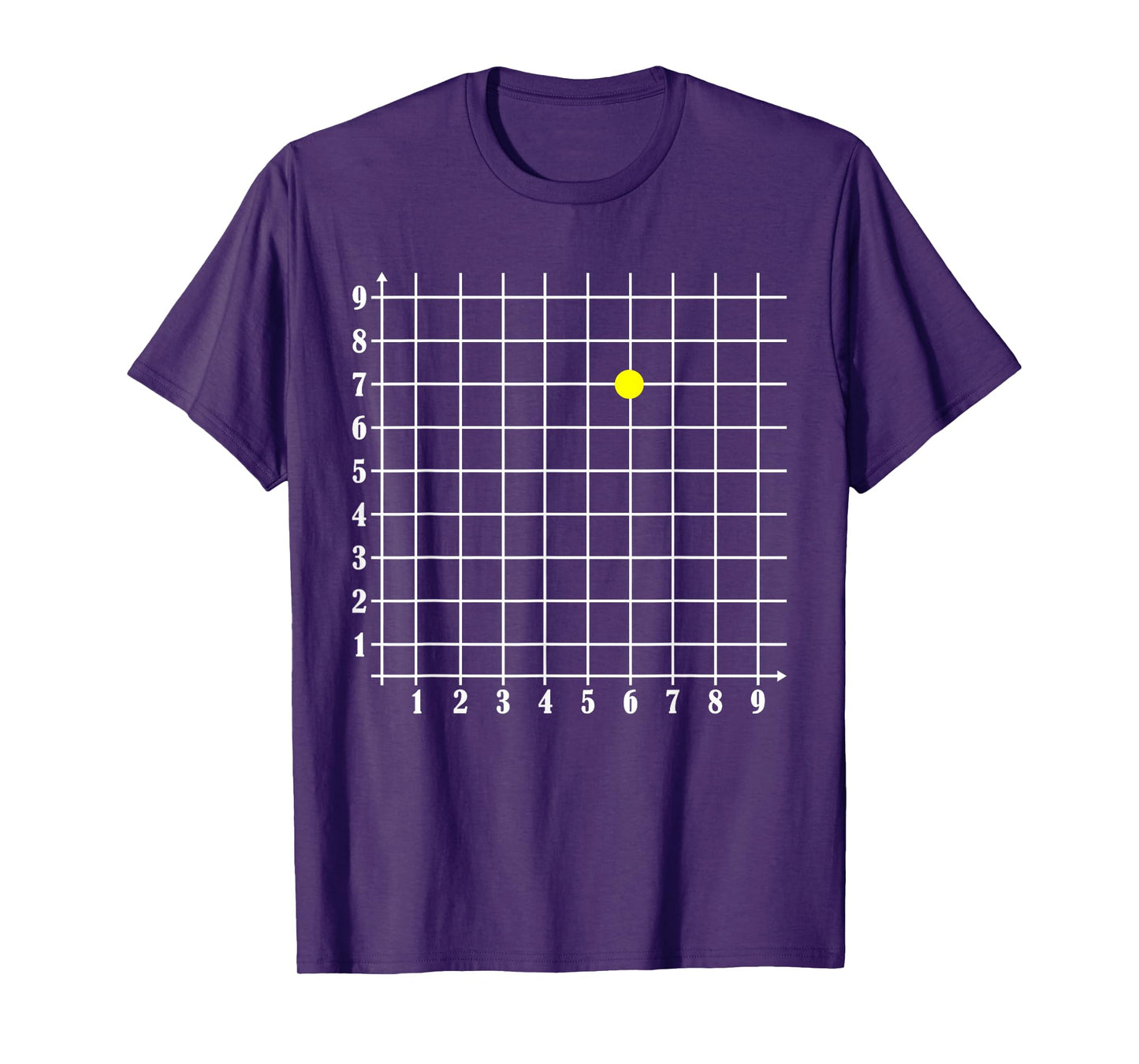 Coordinate (6,7) Funny Math Teacher 67 Math Lover Science T-Shirt