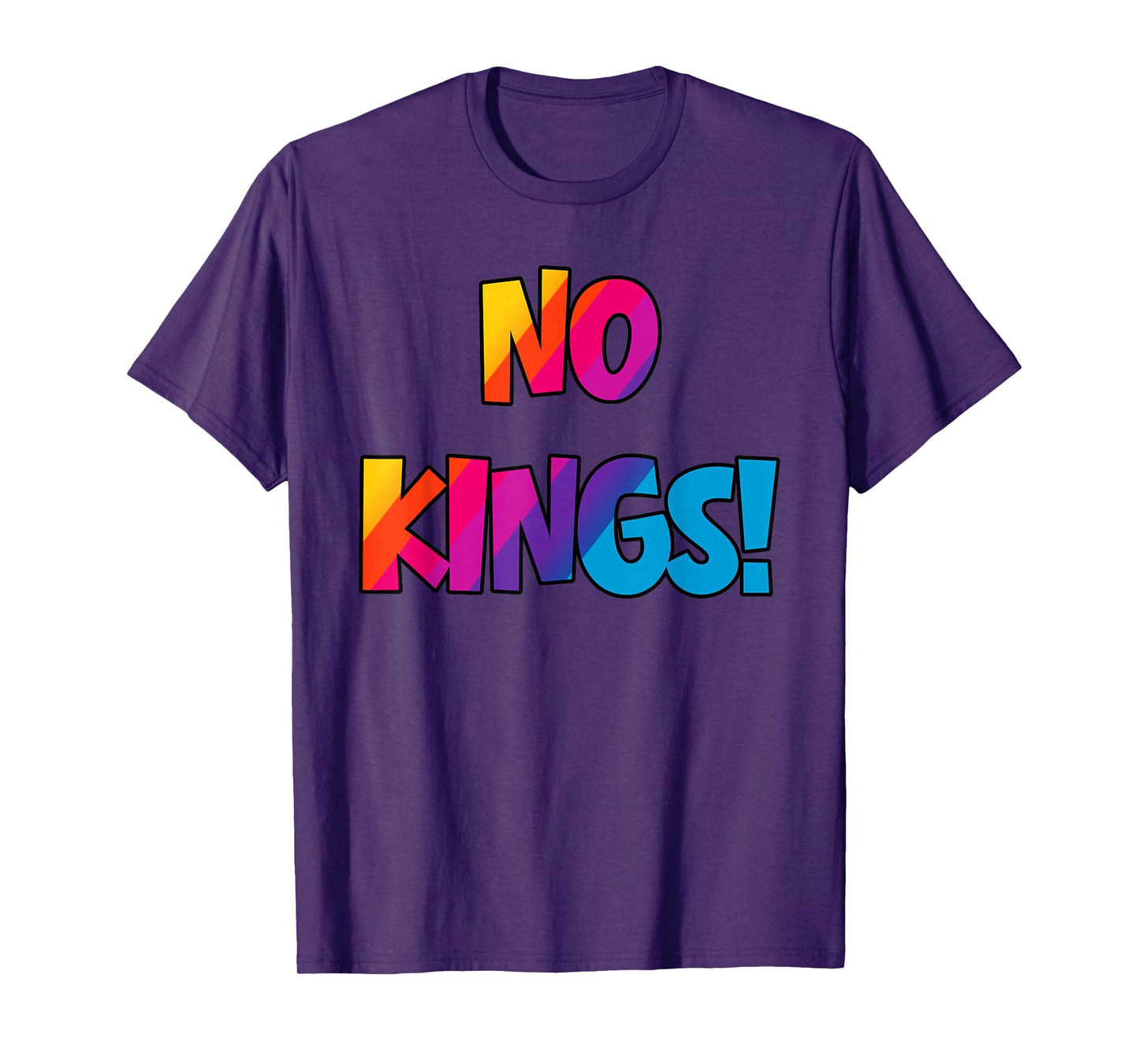 Bright and Colorful No Kings Oct 18 T-Shirt
