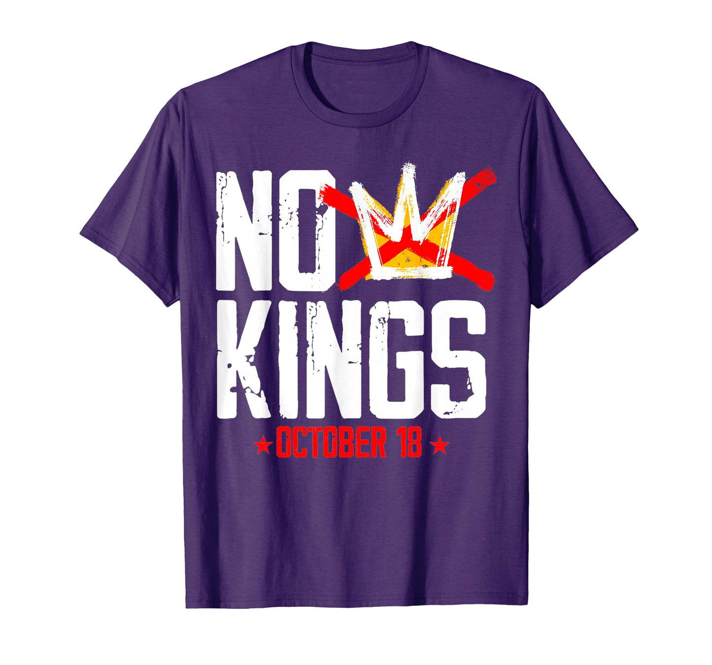 No Kings October 18 in America Serve No Kings Patriotic T-Shirt