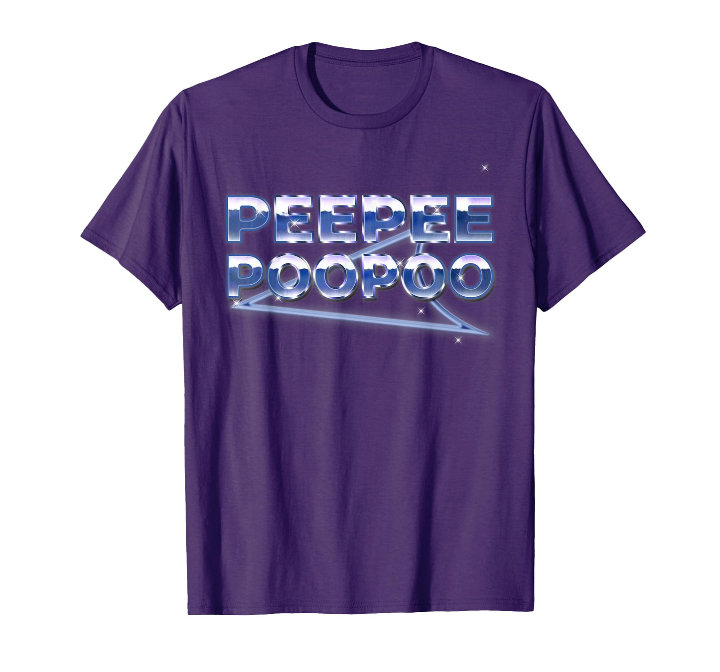 Peepee Poopoo Funny Retro Vaporwave Gaming Viral Text Humor T-Shirt