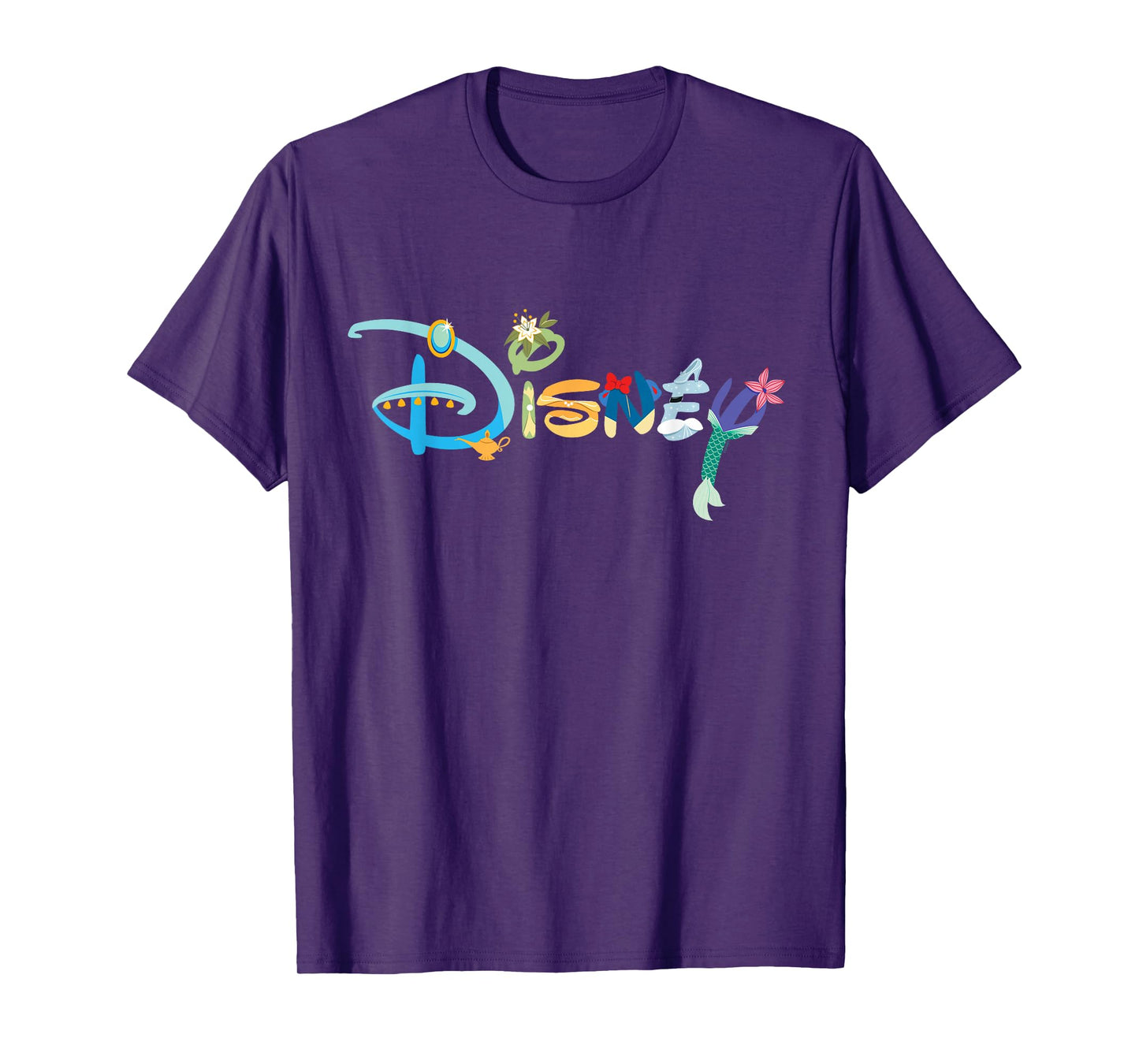 Disney Princess Letters Classic Disney Logo T-Shirt