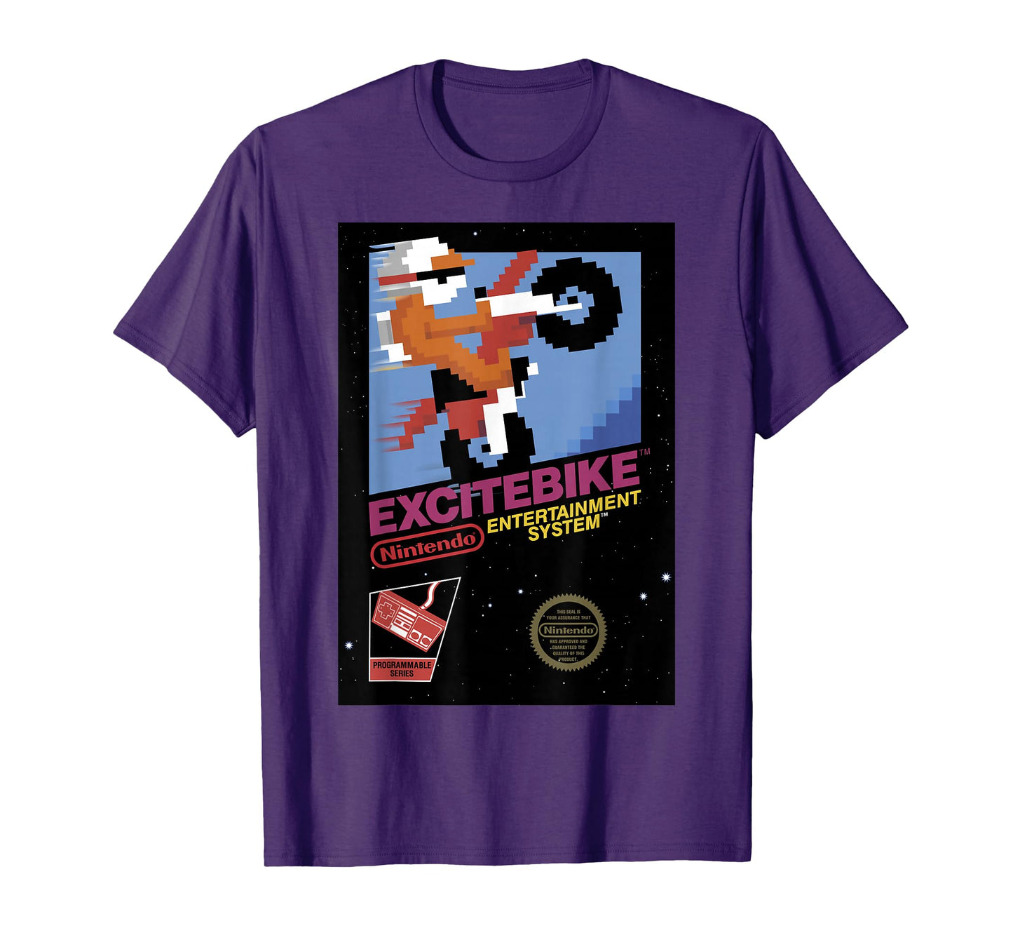 Nintendo NES Excitebike Game Retro Vintage Graphic T-Shirt T-Shirt