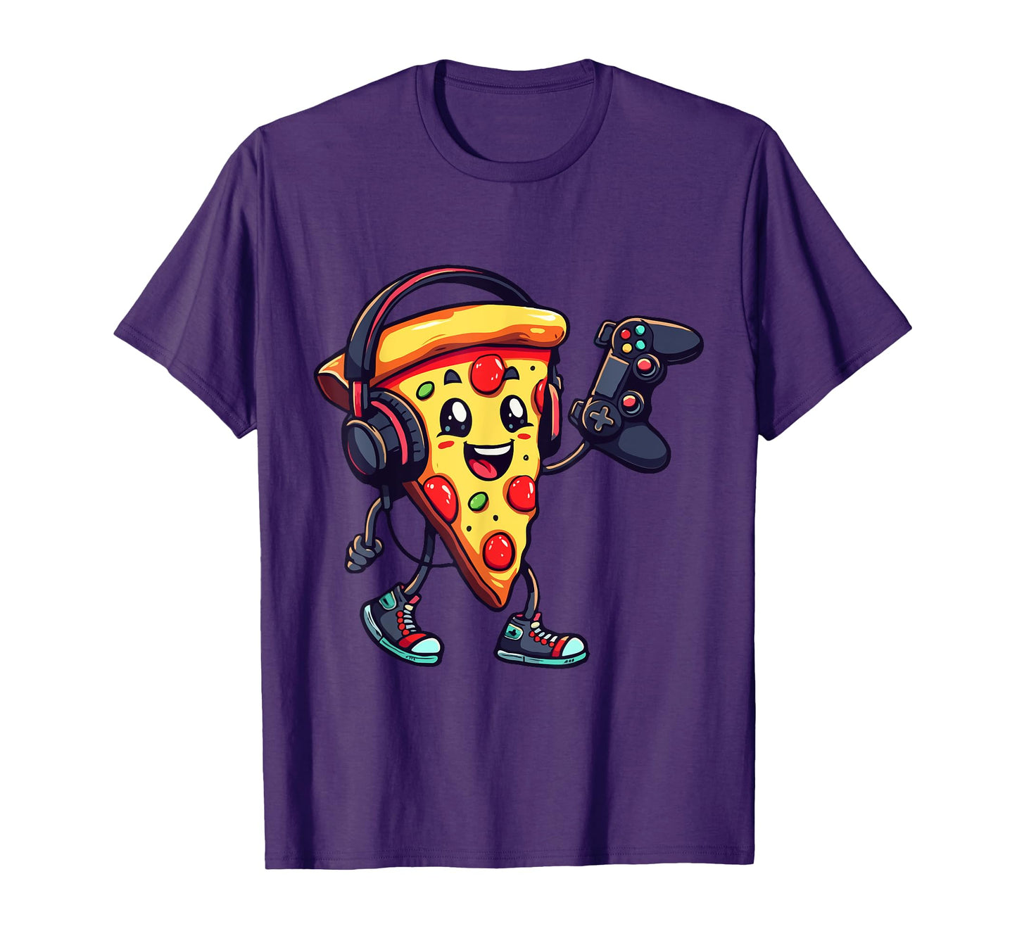 Funny Gamer Pizza for Those Who Love Video Games and Food T-Shirt